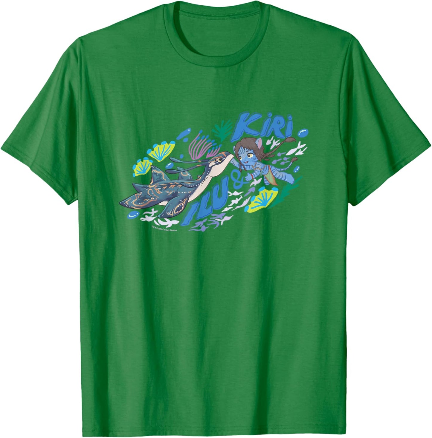 Avatar: The Way Of Water Cute Kiri & Ilu Best Friends Logo T-Shirt - T-Shirt | Irish Green