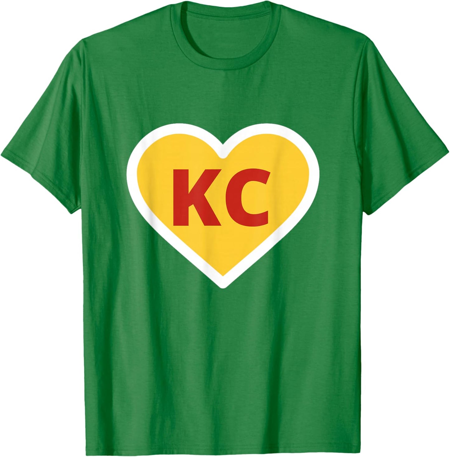 KC MO Heart I Love T-Shirt - T-Shirt | Irish Green