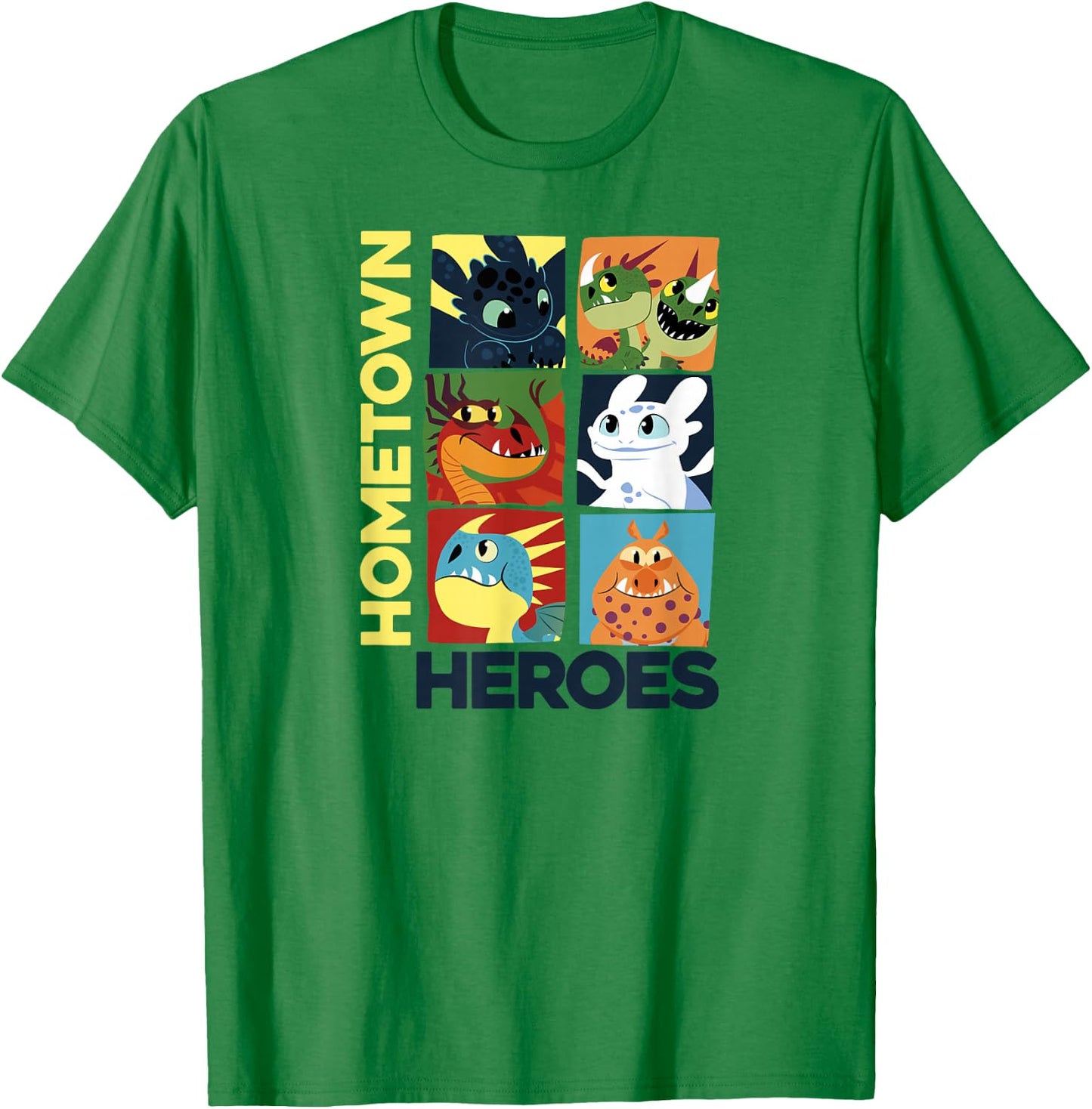 How to Train Your Dragon 3 Hometown Heroes T-Shirt - T-Shirt | Irish Green
