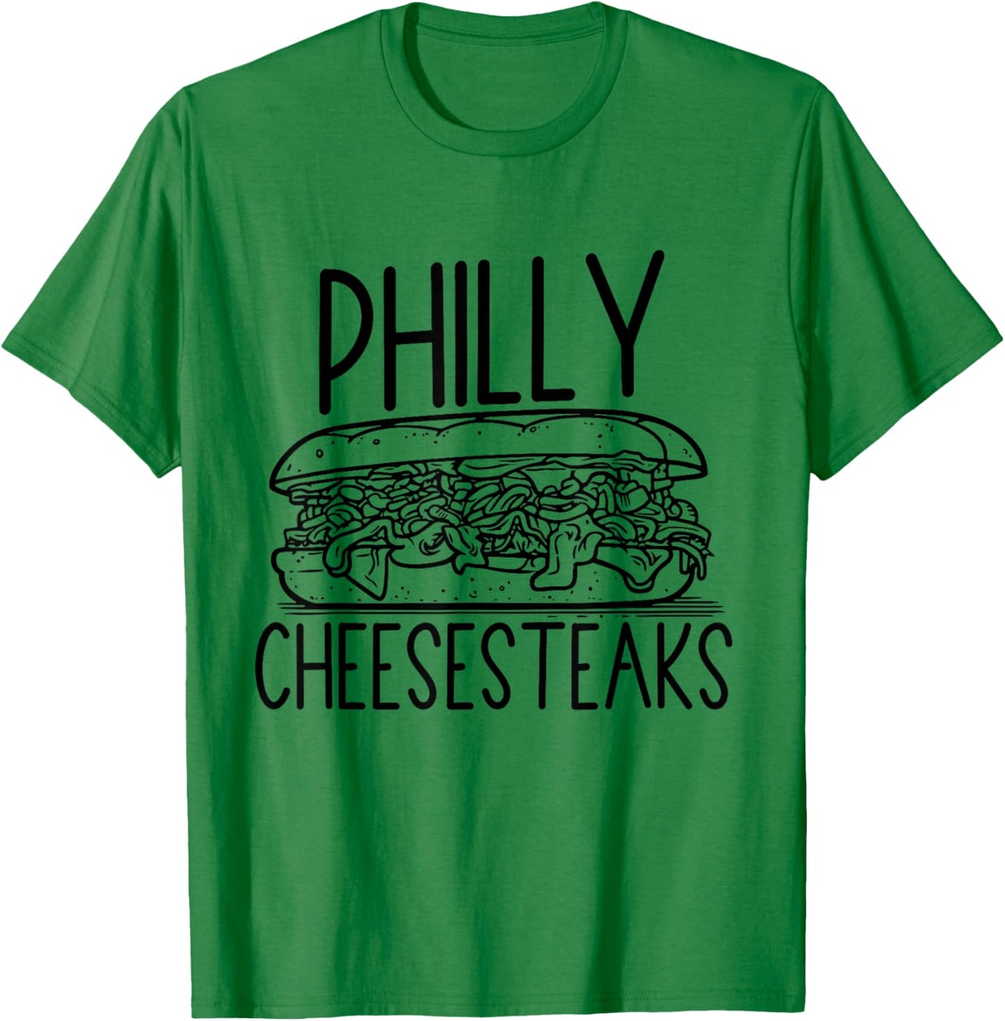 Vintage Cheesesteak Lover Gifts for Philadelphia Apparel T-Shirt - T-Shirt | Irish Green