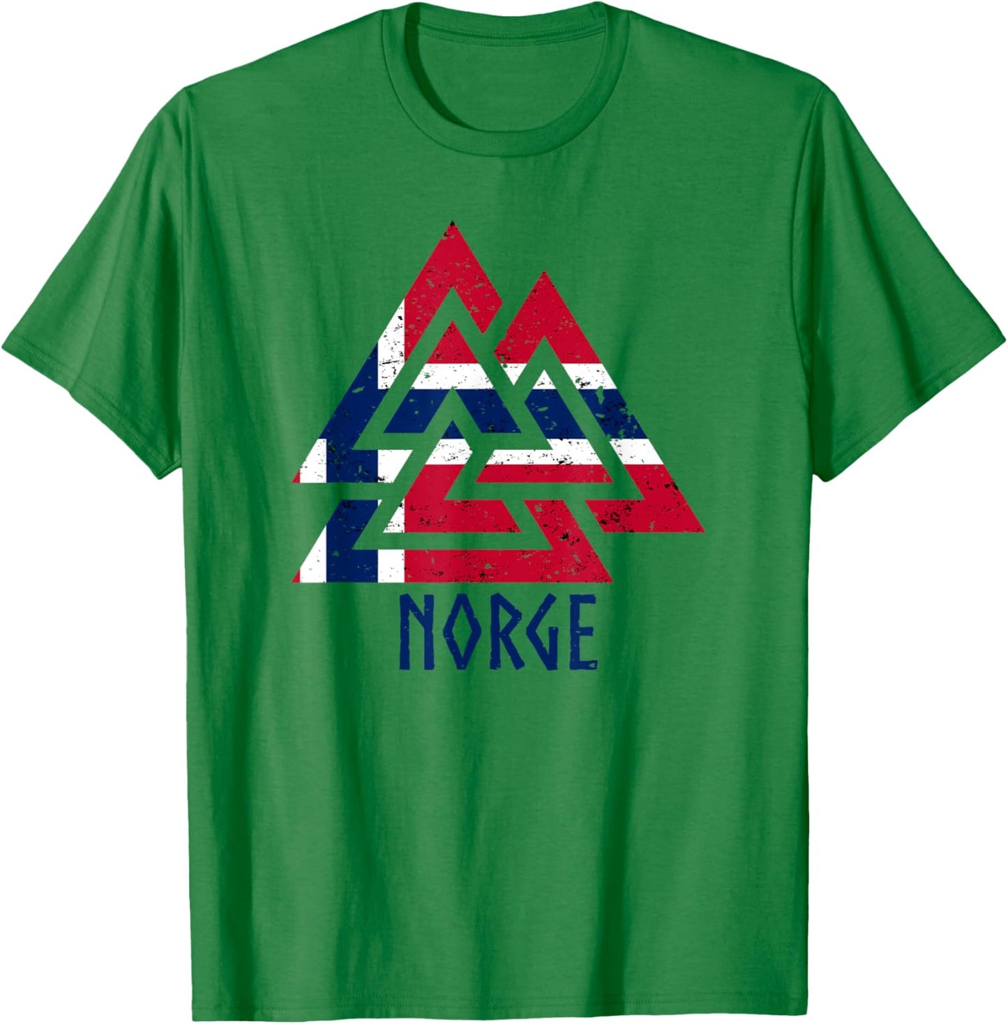 Norwegian Norway Viking nordic norge norway norwegian flag T-Shirt - T-Shirt | Irish Green
