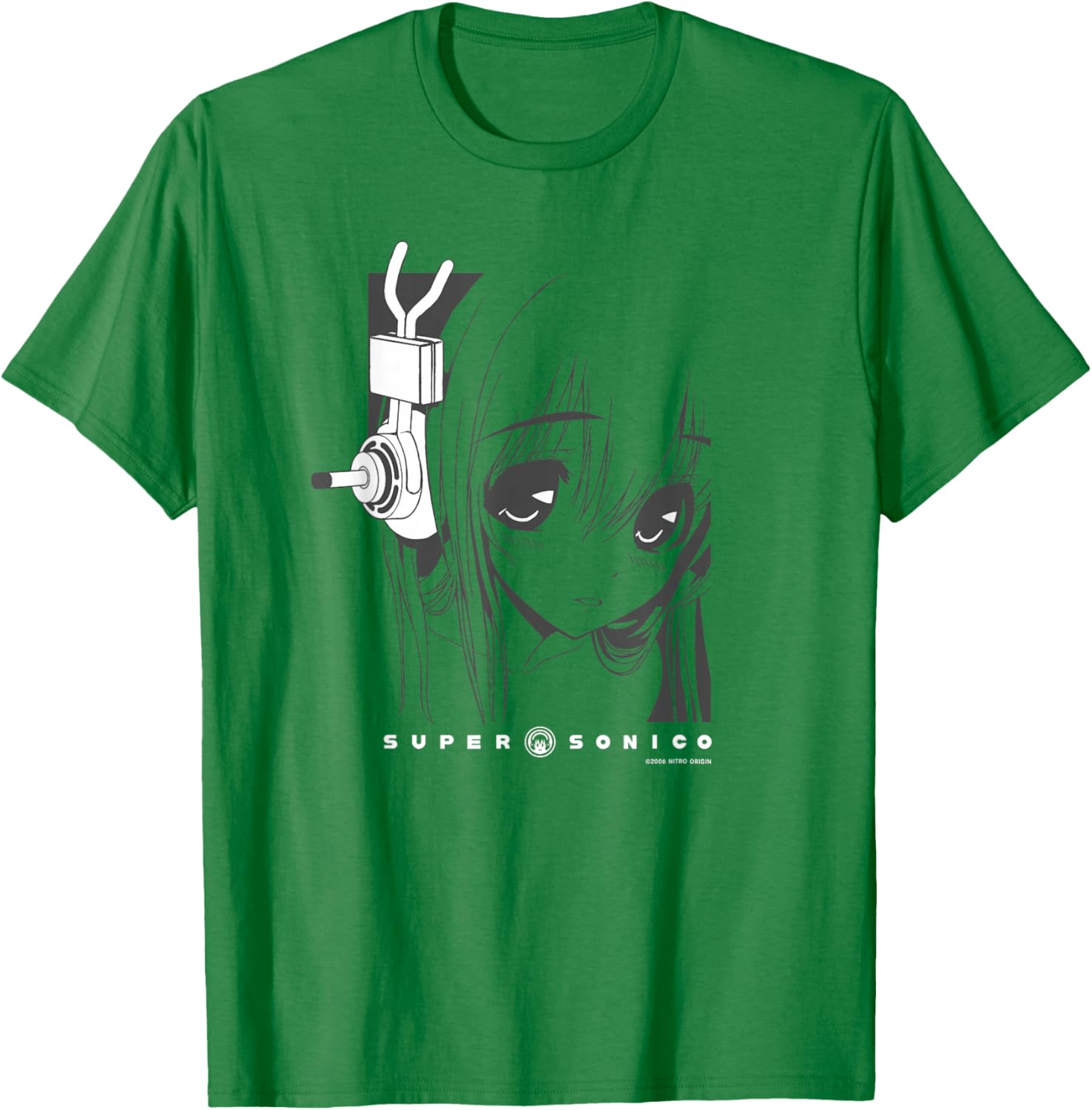 Super Sonico T-Shirt - T-Shirt | Irish Green
