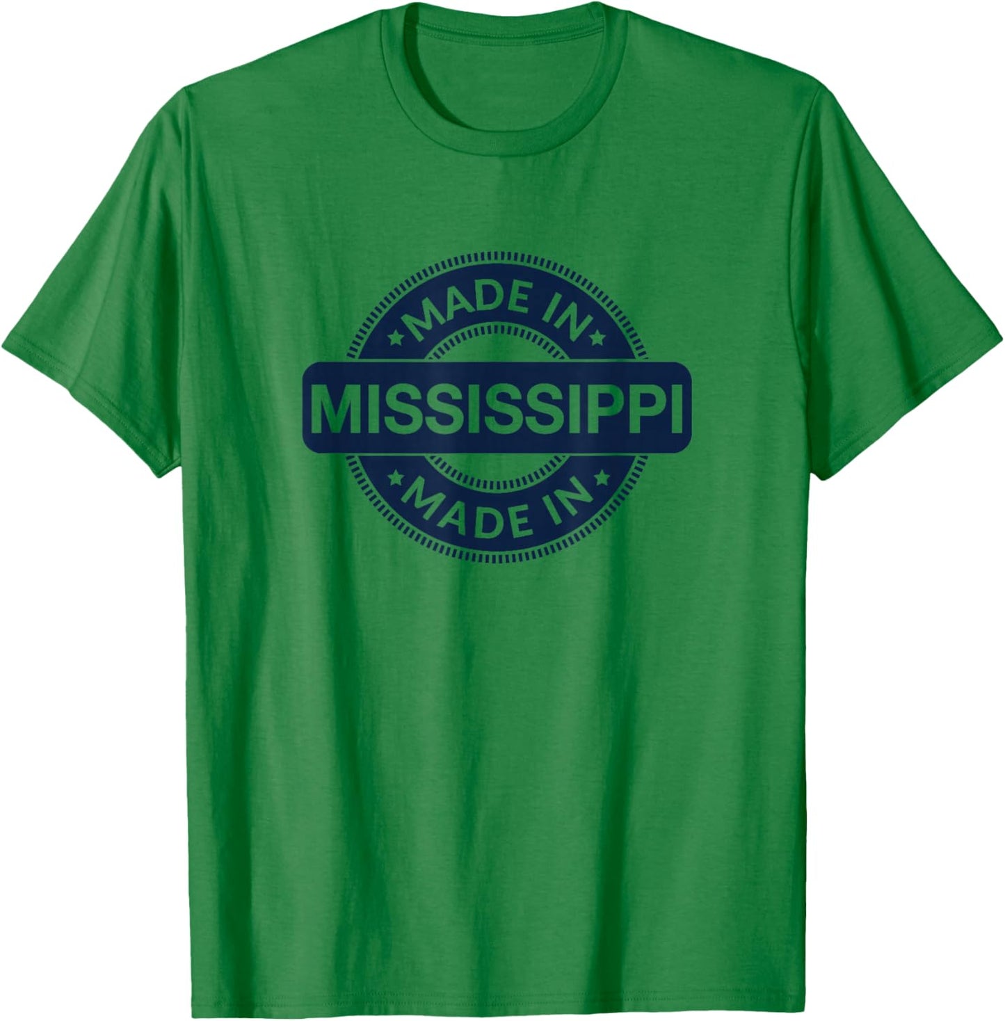 MISSISSIPPI Home - Born / Made in MISSISSIPPI Label Classic T-Shirt - T-Shirt | Irish Green