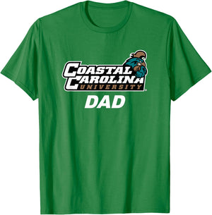 Coastal Carolina University CCU Dad T-Shirt - T-Shirt | Irish Green