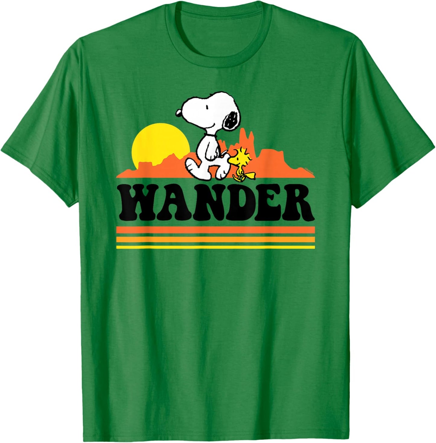 Peanuts - Snoopy Woodstock Wander T-Shirt - T-Shirt | Irish Green