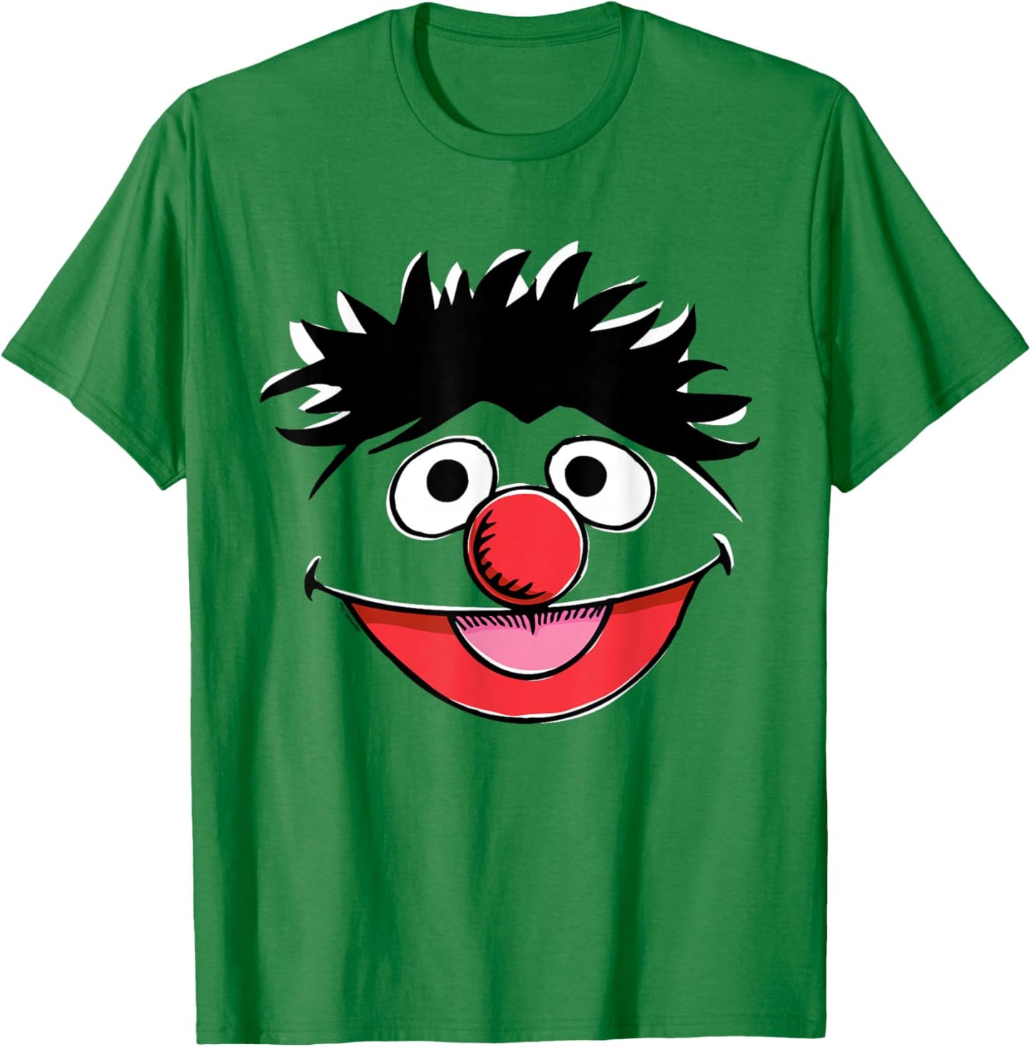 Sesame Street Ernie Retro Sketch Face Halloween Costume T-Shirt - T-Shirt | Irish Green