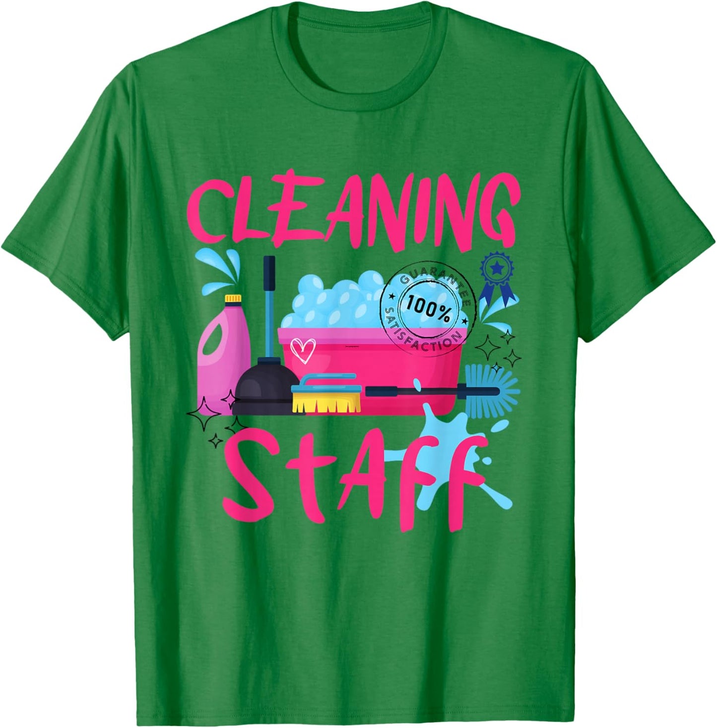 Cleaning Staff Housekeeping Crew of Proud Housekeeper Team , white, S T-Shirt - T-Shirt | Irish Green