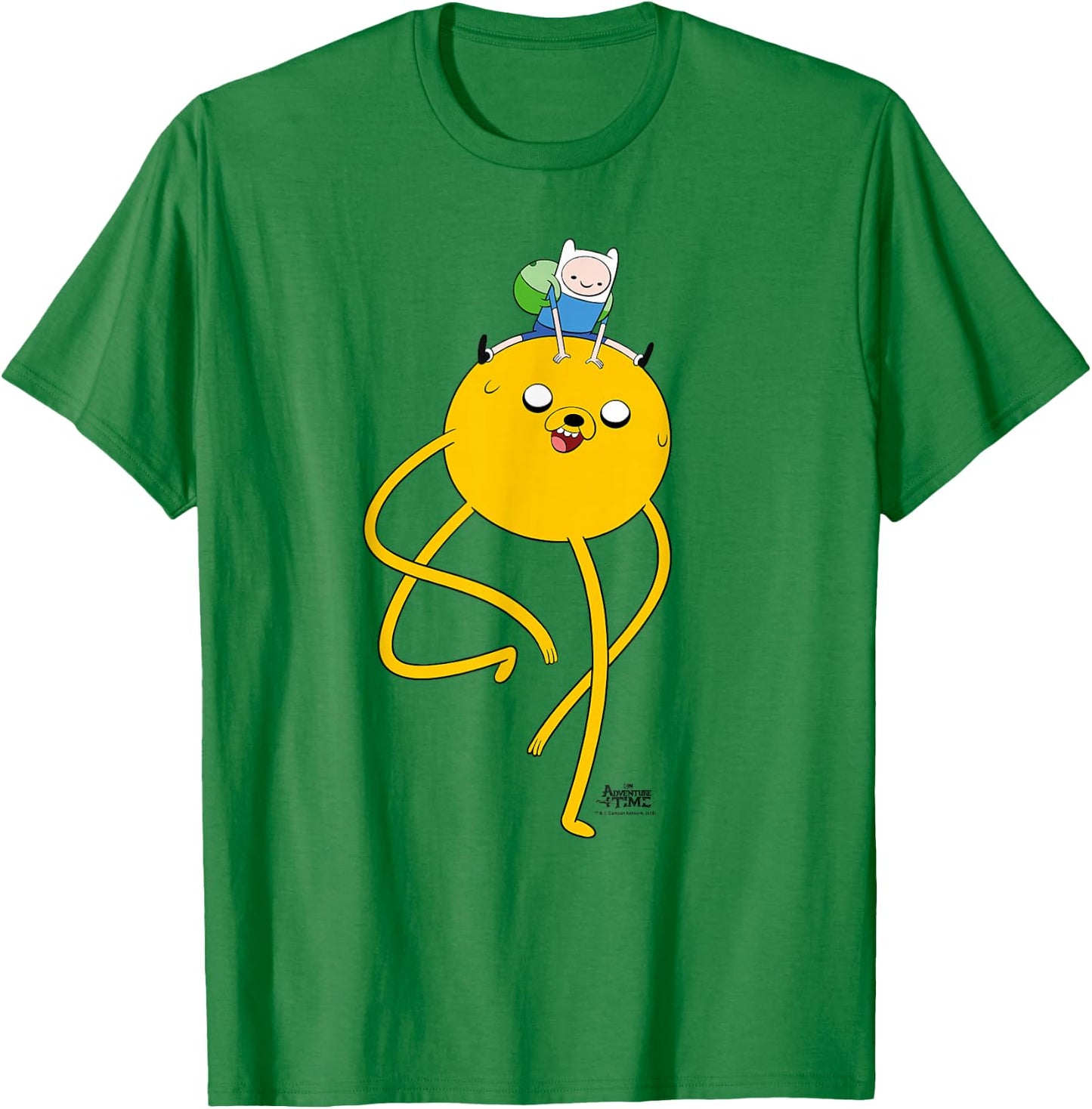 Adventure Time Jake's Ride T-Shirt - T-Shirt | Irish Green