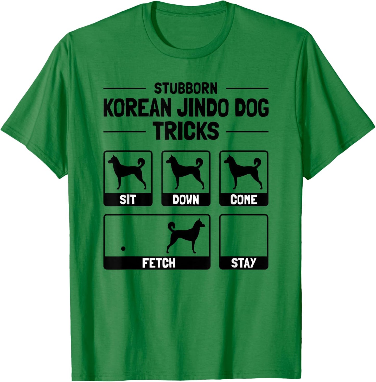 Hilarious Korean Jindo Dog Owner Meme Dog Training T-Shirt - T-Shirt | Irish Green