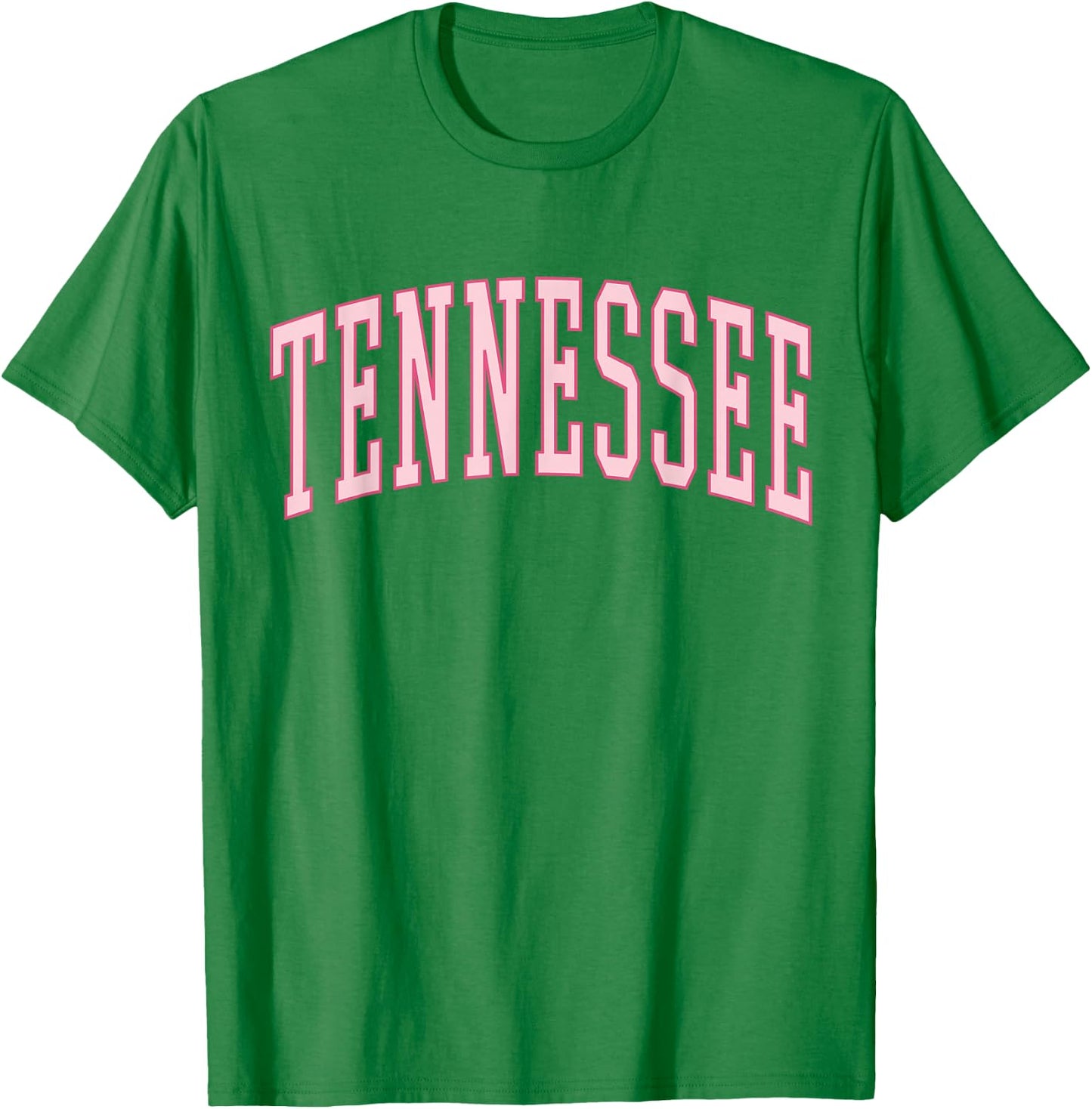 Preppy Varsity Pink Tennessee T-Shirt - T-Shirt | Irish Green