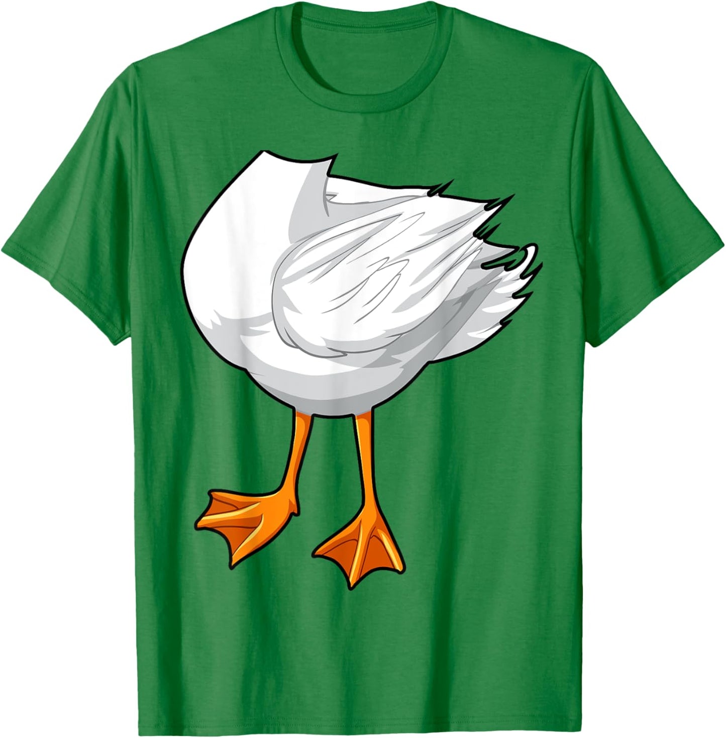 Duck Costume Halloween Duck Face Costume Funny Adults Kids T-Shirt - T-Shirt | Irish Green