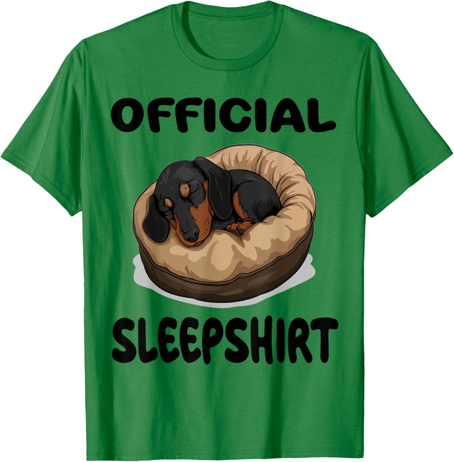 Dachshund Doxie Dog Official Sleepshirt Pajamas Nightgown T-Shirt - T-Shirt | Irish Green