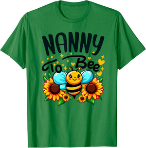 Nanny To Bee Cute Bee Family T-Shirt - T-Shirt | Irish Green