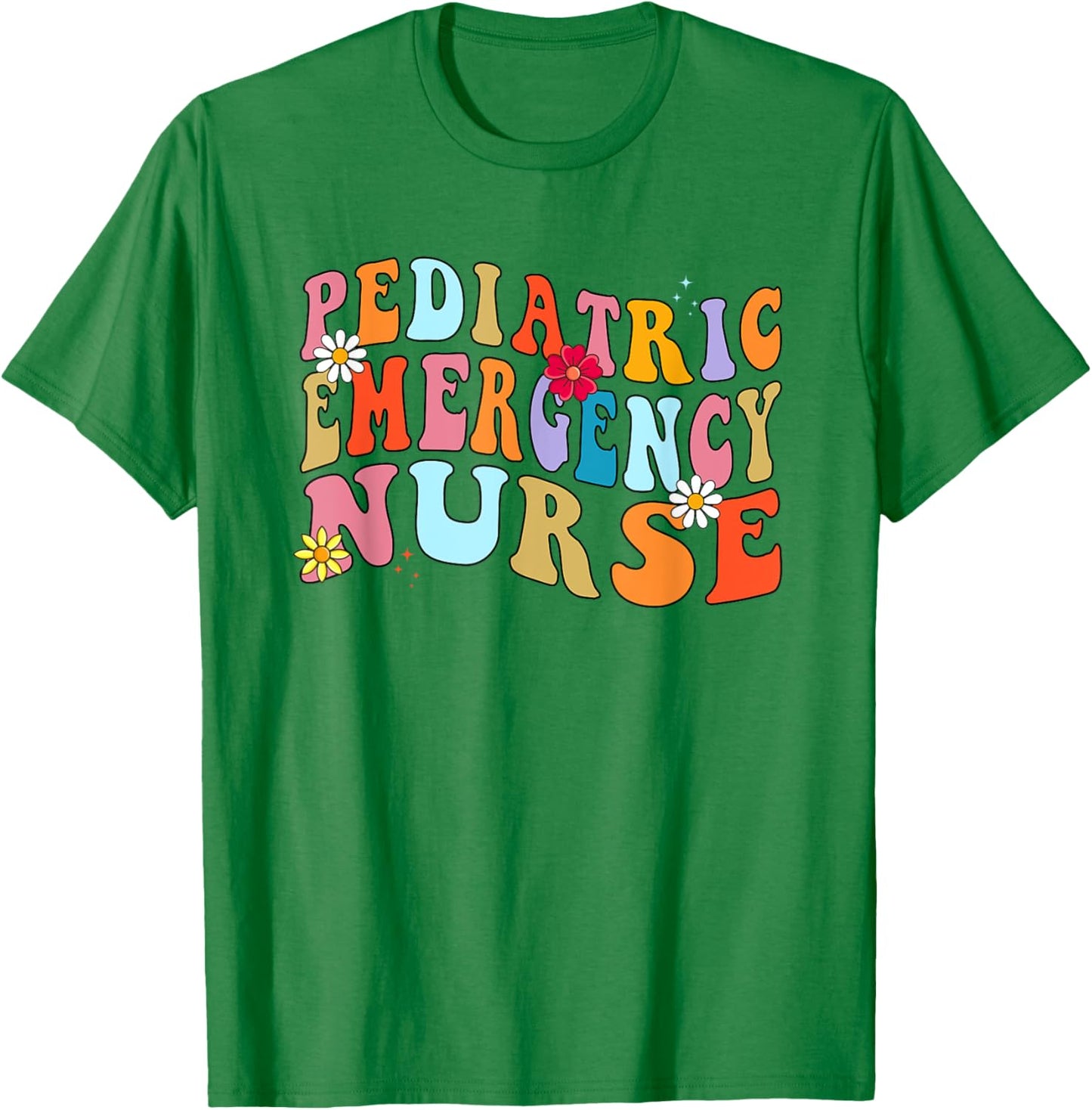 Pediatric Emergency Nurse PEDS Emergency Nurse Graduation T-Shirt - T-Shirt | Irish Green