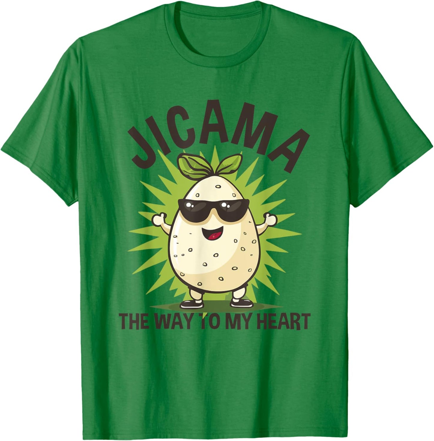 Jicama Turnip Way To My Heart Root Vegetable T-Shirt - T-Shirt | Irish Green