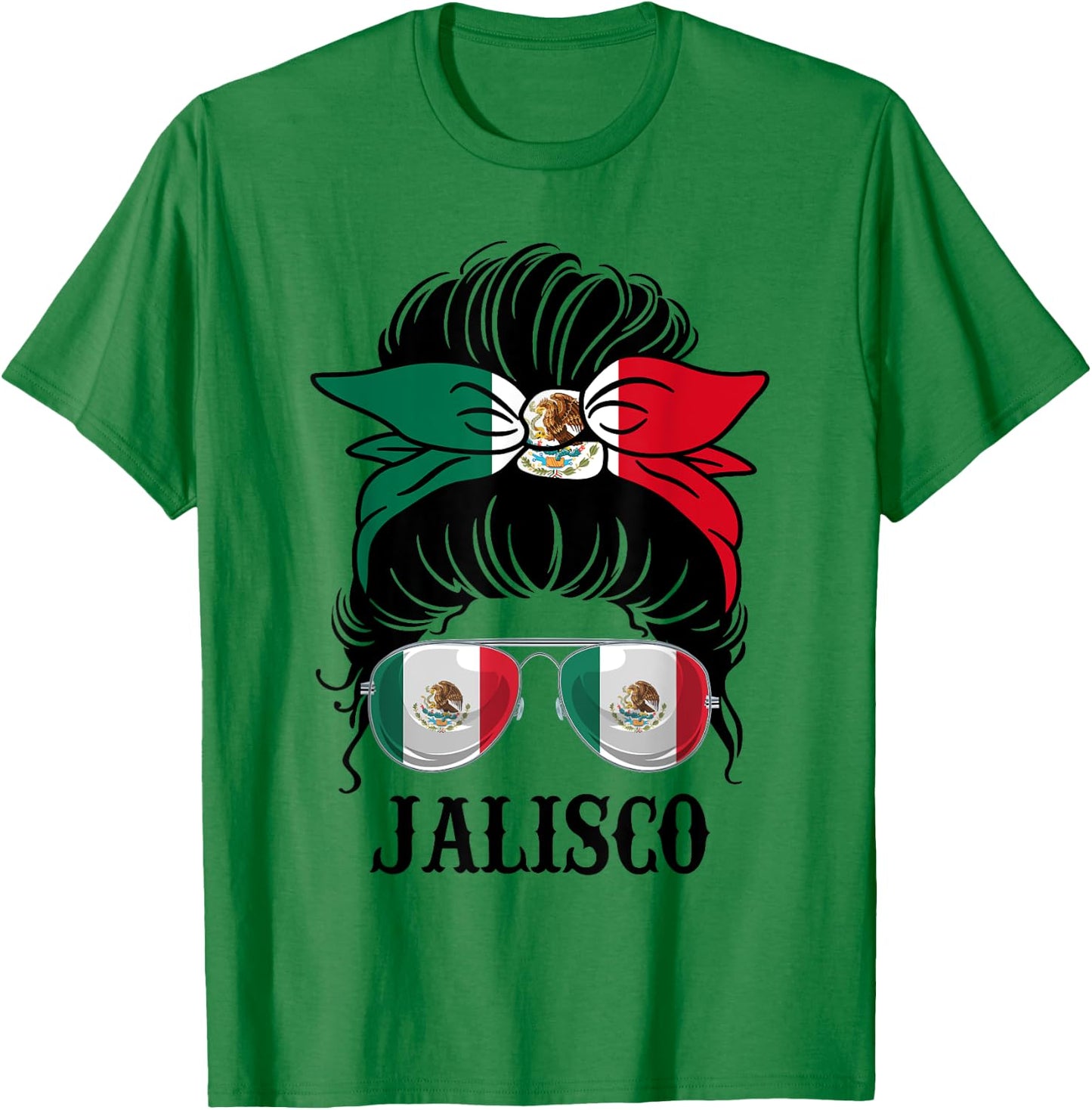 Jalisco Mexico Pride Mexican Flag State T-Shirt - T-Shirt | Irish Green