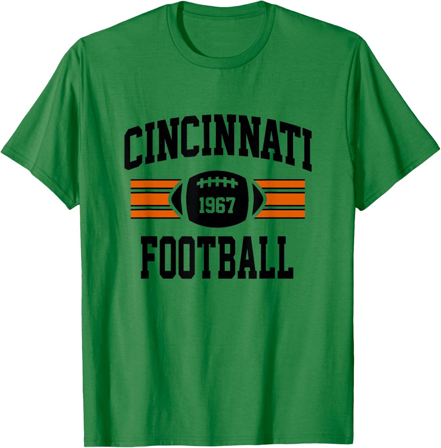 Cincinnati Football Athletic Vintage Sports Team Fan T-Shirt - T-Shirt | Irish Green