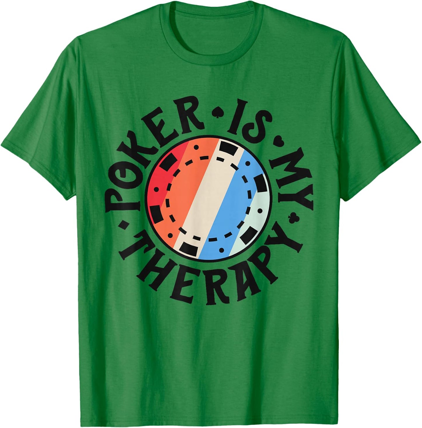 Poker Shirts Women Poker Is My Therapy Card Player T-Shirt - T-Shirt | Irish Green