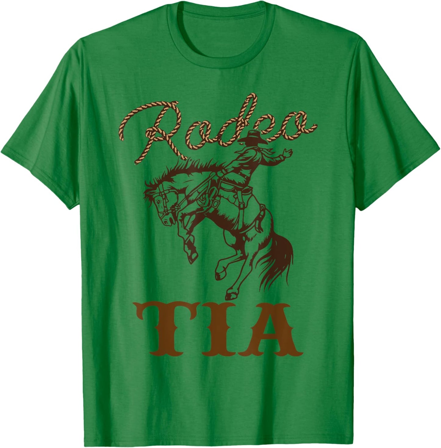 Tia Birthday Cowboy Cowgirl Western Rodeo Aunt Bday Party T-Shirt - T-Shirt | Irish Green