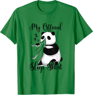 My Official Sleep Shirt Panda Bear Pyjamas Nightshirt Panda T-Shirt - T-Shirt | Irish Green