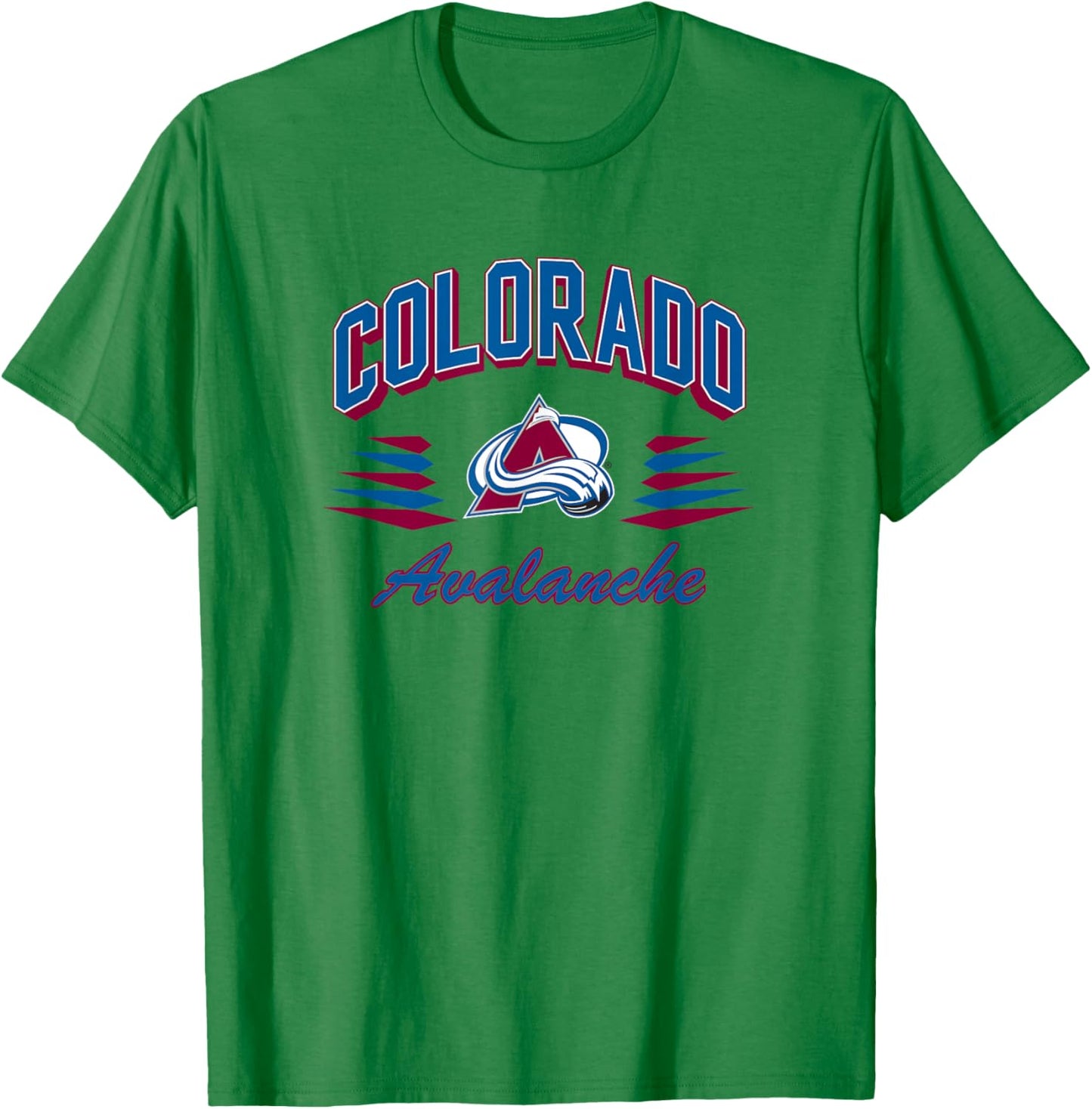 Colorado Avalanche Retro Diamond Gray Officially Licensed T-Shirt - T-Shirt | Irish Green