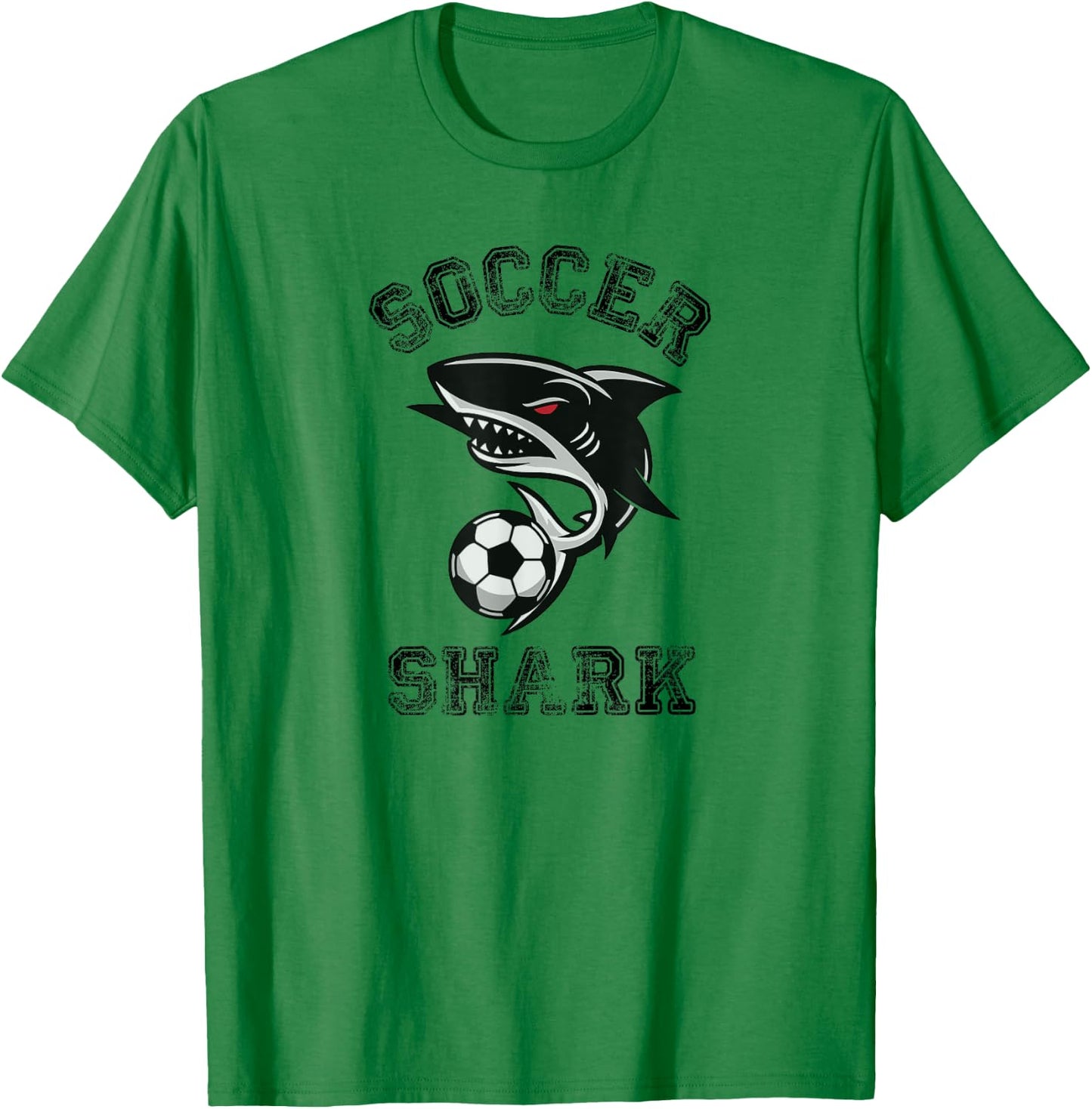 Soccer Shark Graphic T-Shirt - T-Shirt | Irish Green