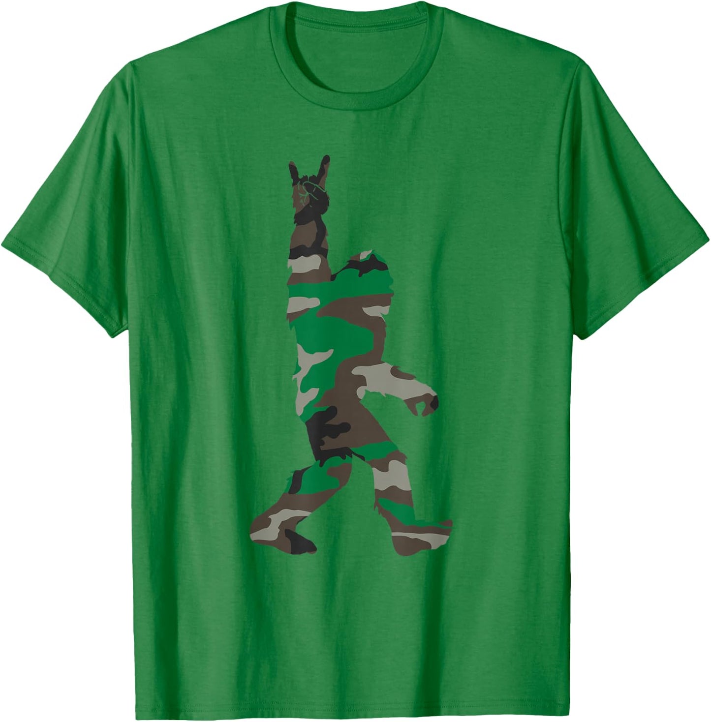 Bigfoot Rock and Roll Orange Camo Hunting Safety Gift T-Shirt - T-Shirt | Irish Green