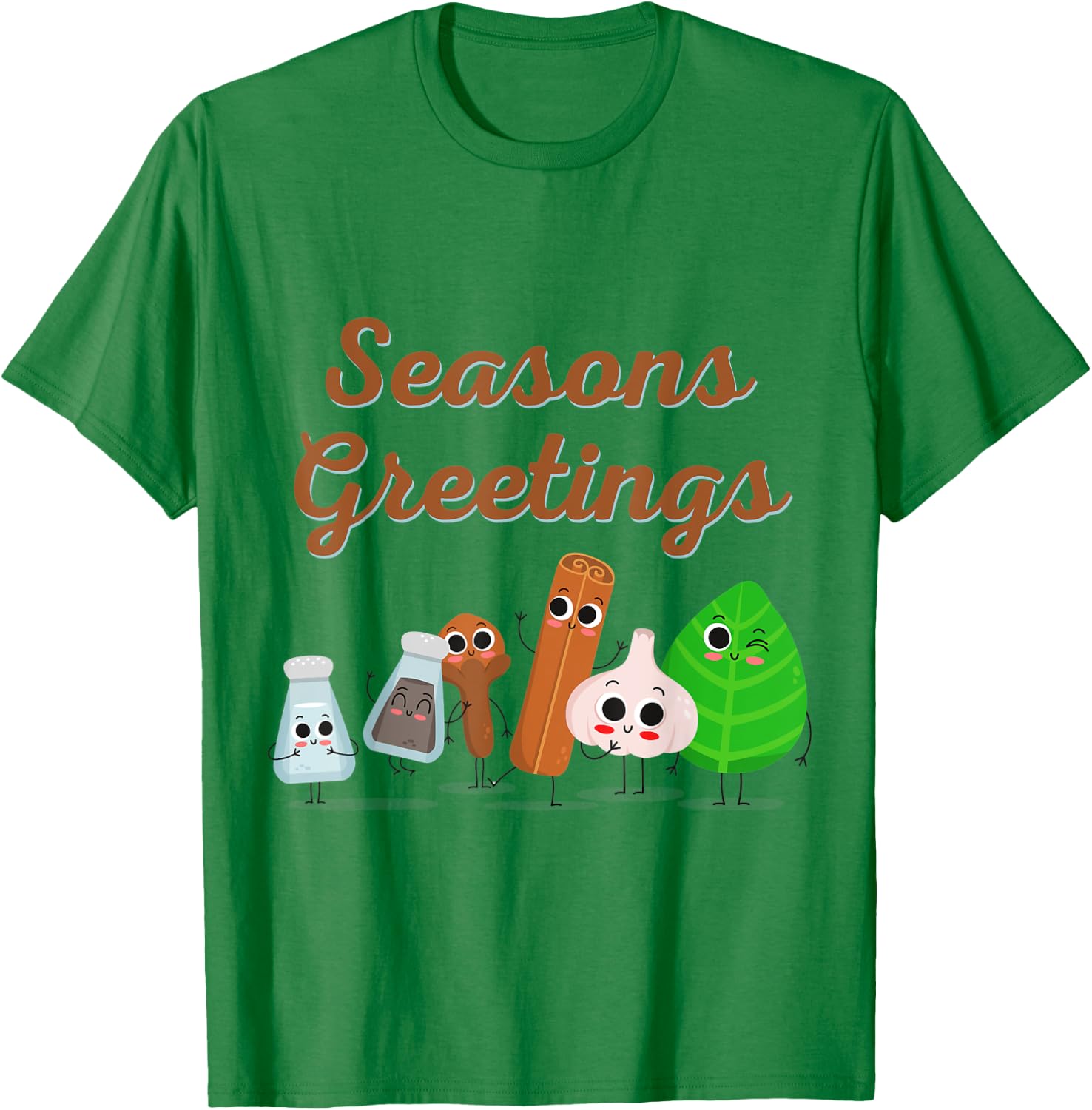 Season Greetings Cooking Spices Food Lover Christmas Gift T-Shirt - T-Shirt | Irish Green
