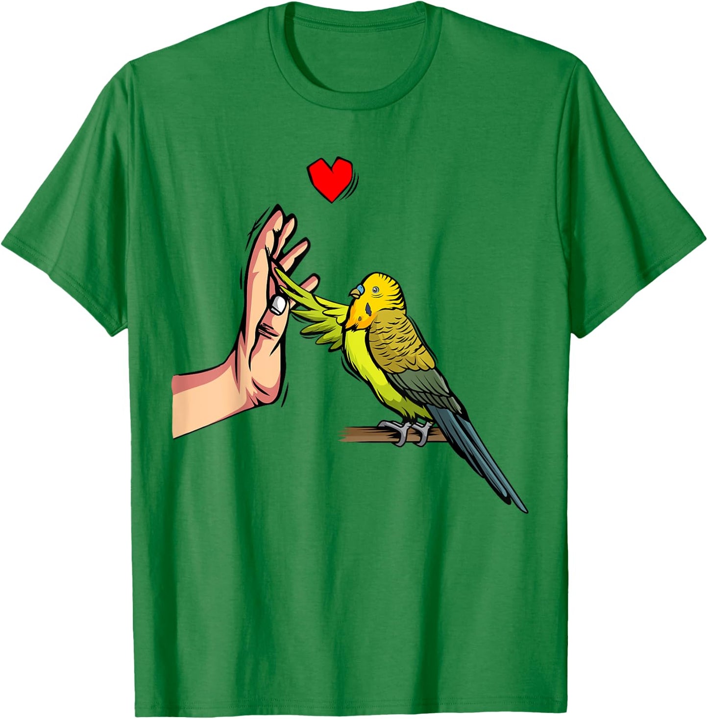Budgie Love Parakeet Budgerigar Gift T-Shirt - T-Shirt | Irish Green
