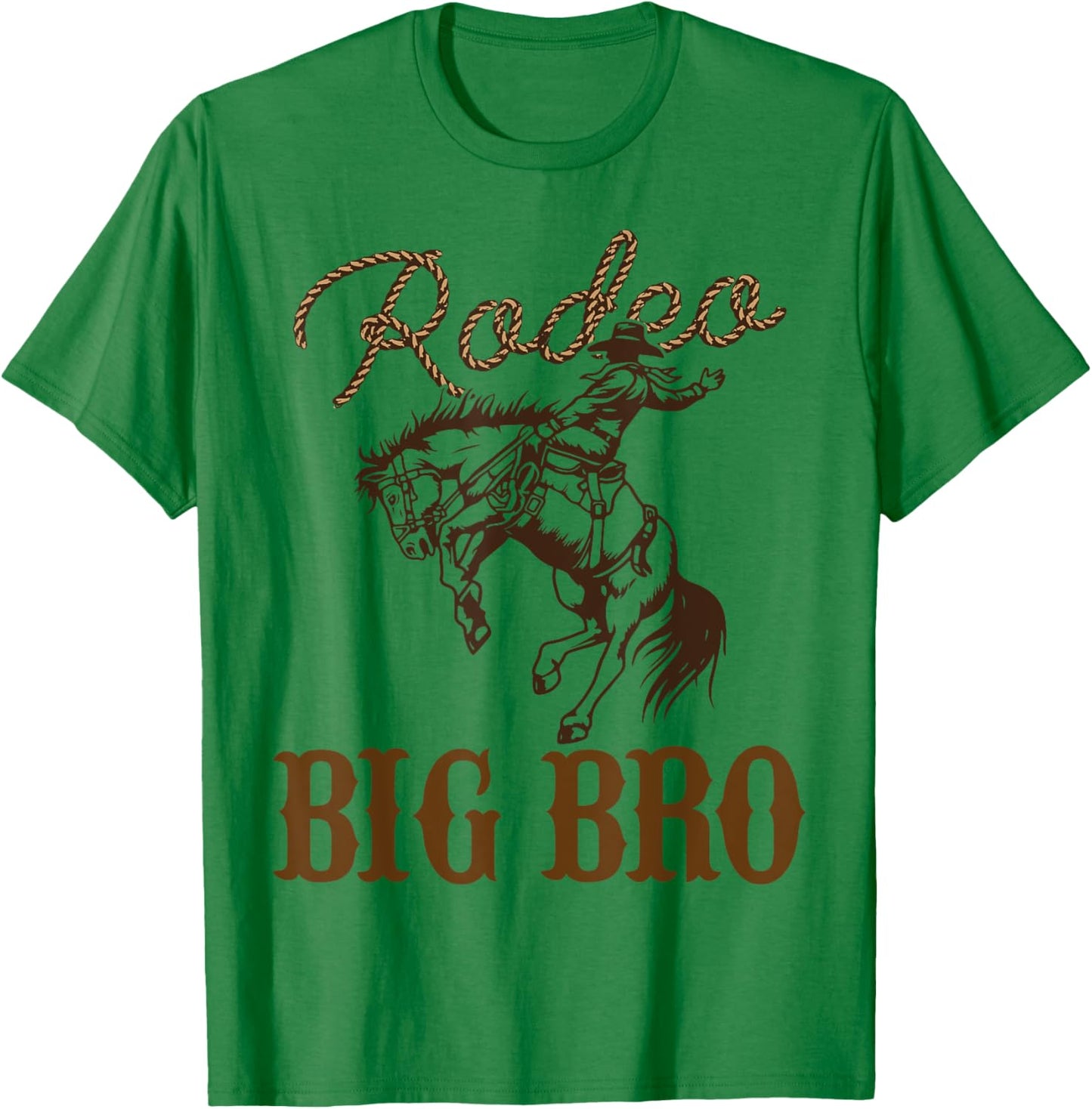 Big Bro Birthday Cowboy Cowgirl Western Rodeo Brother Party T-Shirt - T-Shirt | Irish Green