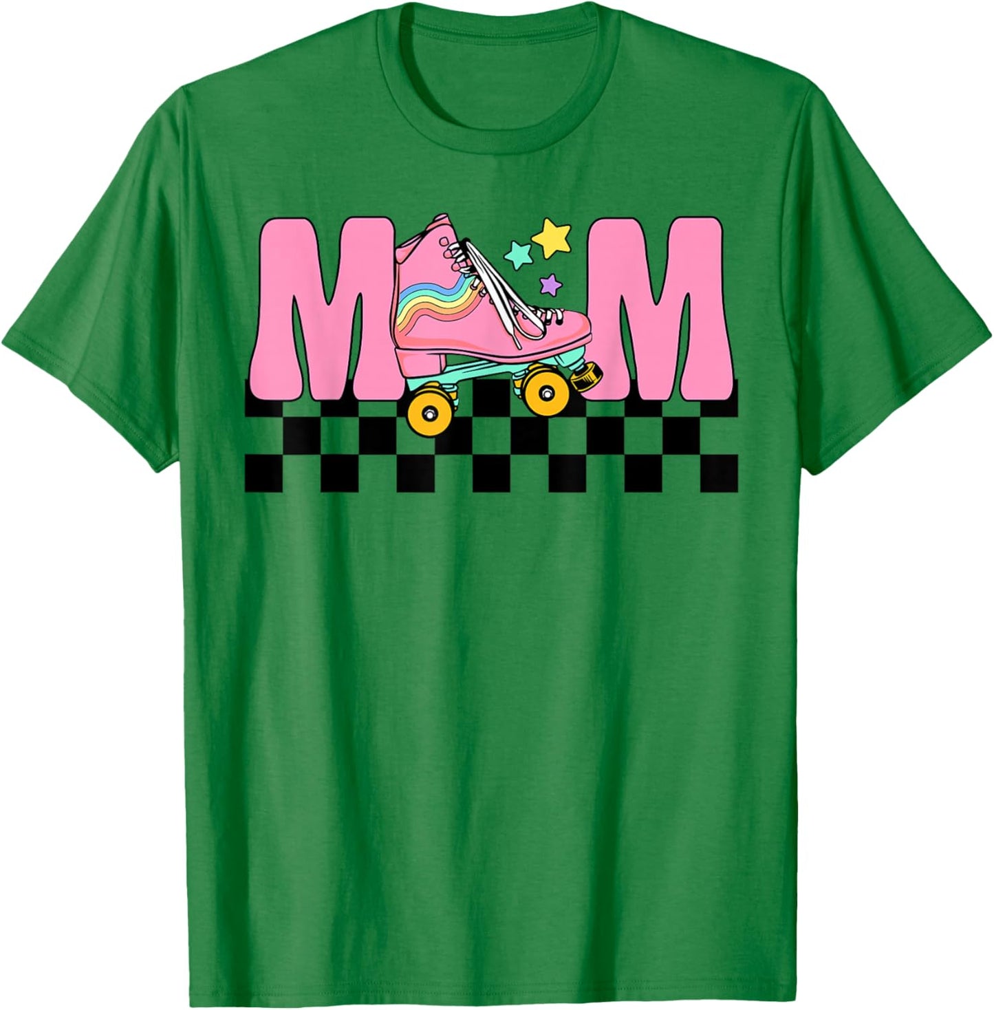 Mom Rolling Into Birthday Roller Skating Family Matching T-Shirt - T-Shirt | Irish Green