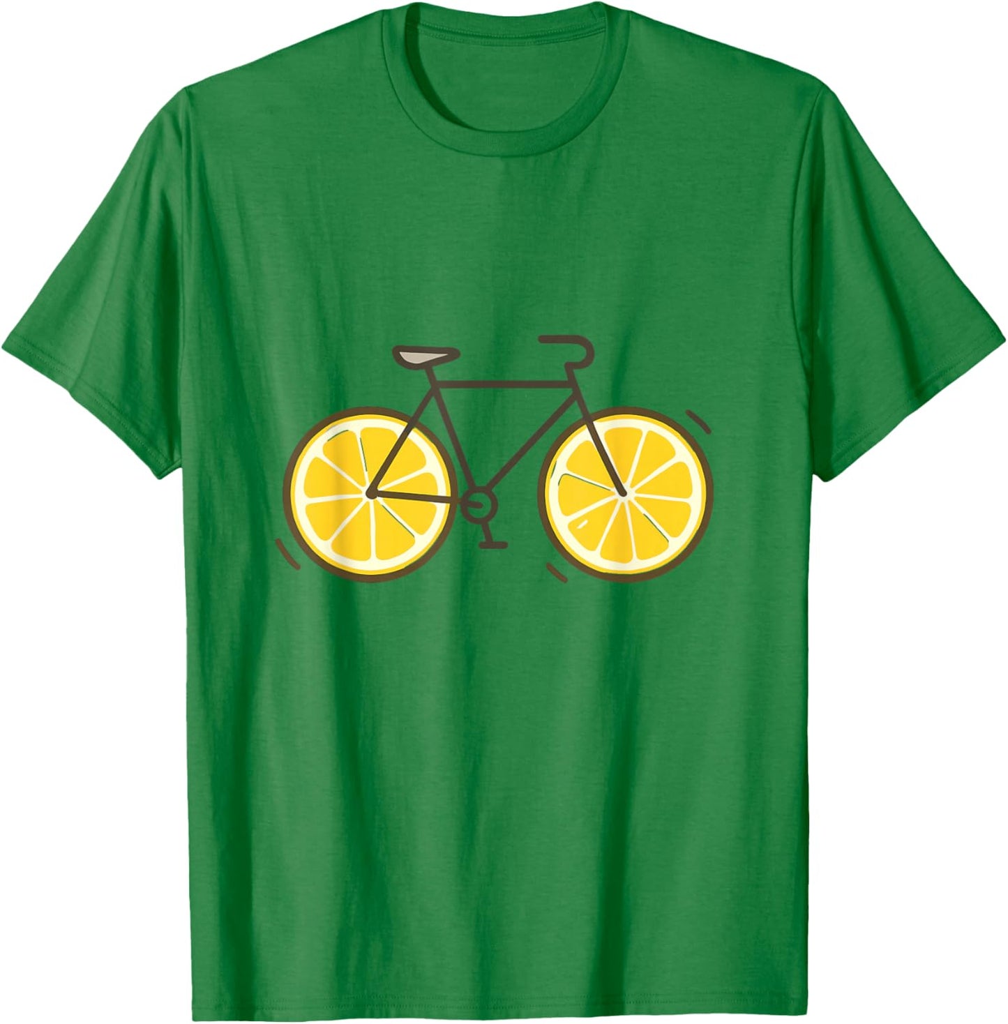 Lustiges Fahrrad Design mit Zitronenrädern Zitronenrad T-Shirt - T-Shirt | Irish Green