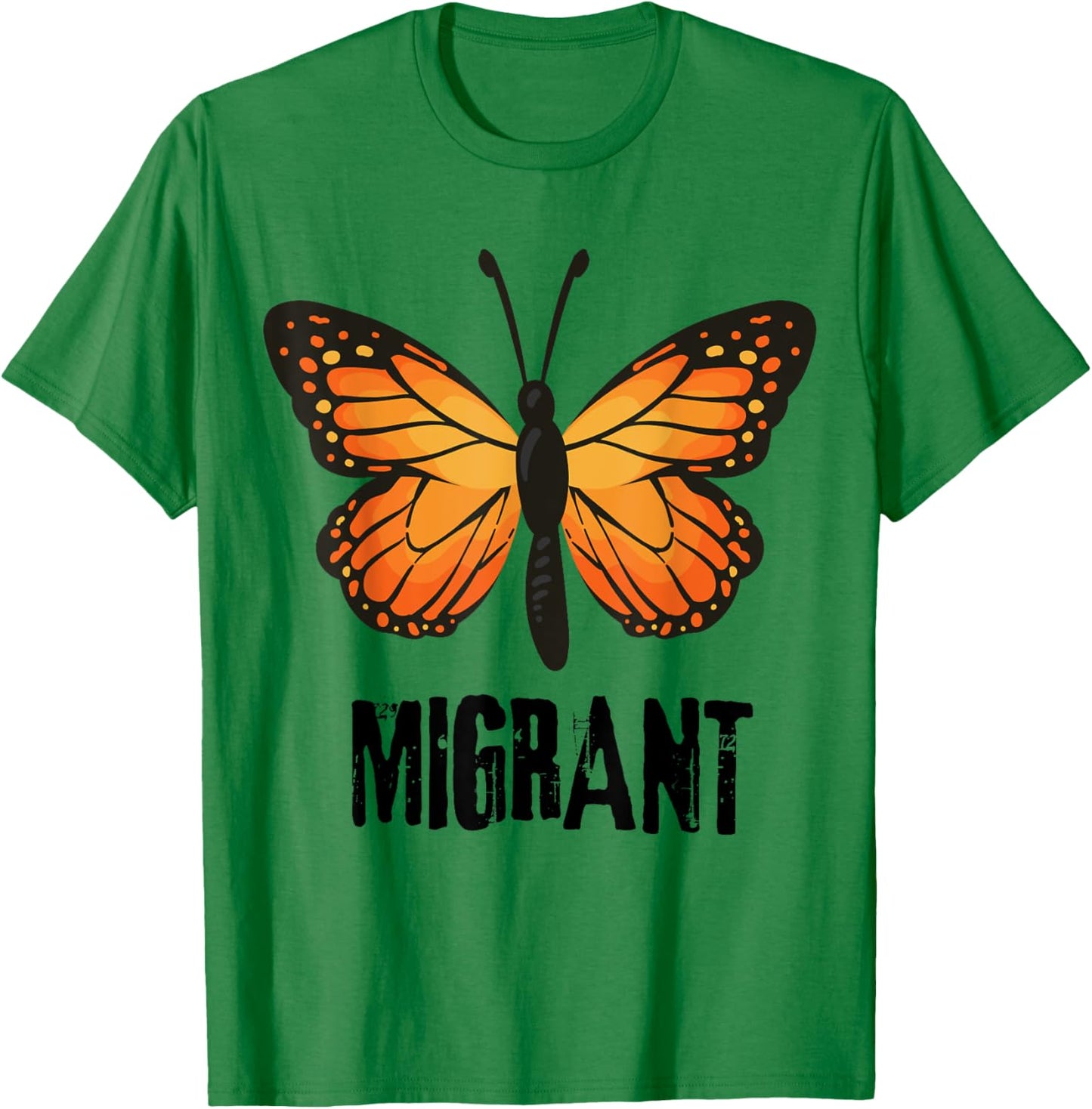 Migrant Monarchs Cute Entomology Butterflies Lover T-Shirt - T-Shirt | Irish Green
