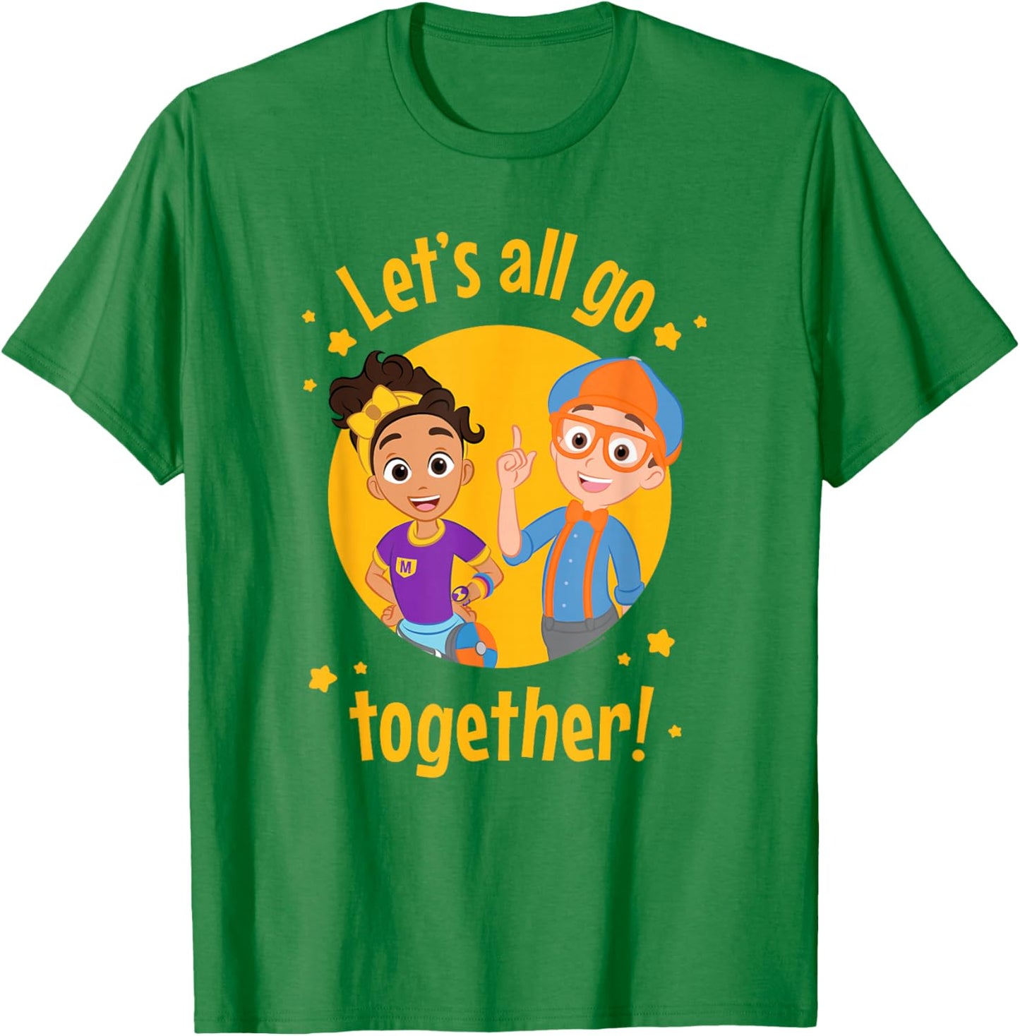 Blippi Let's All Go Together T-Shirt - T-Shirt | Irish Green