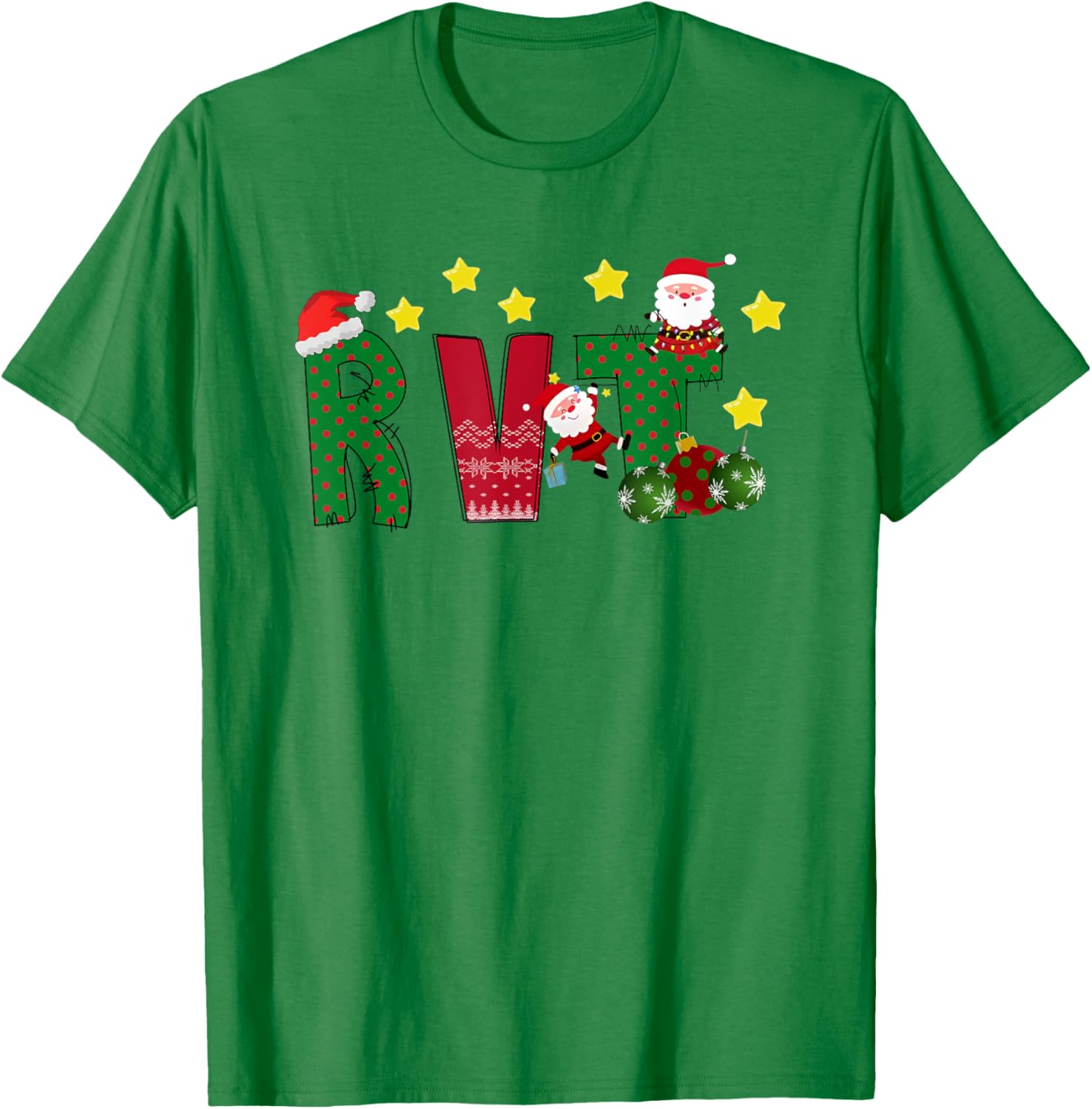 Women Christmas Vascular Sonographer RVT Vascular Ultrasound T-Shirt - T-Shirt | Irish Green