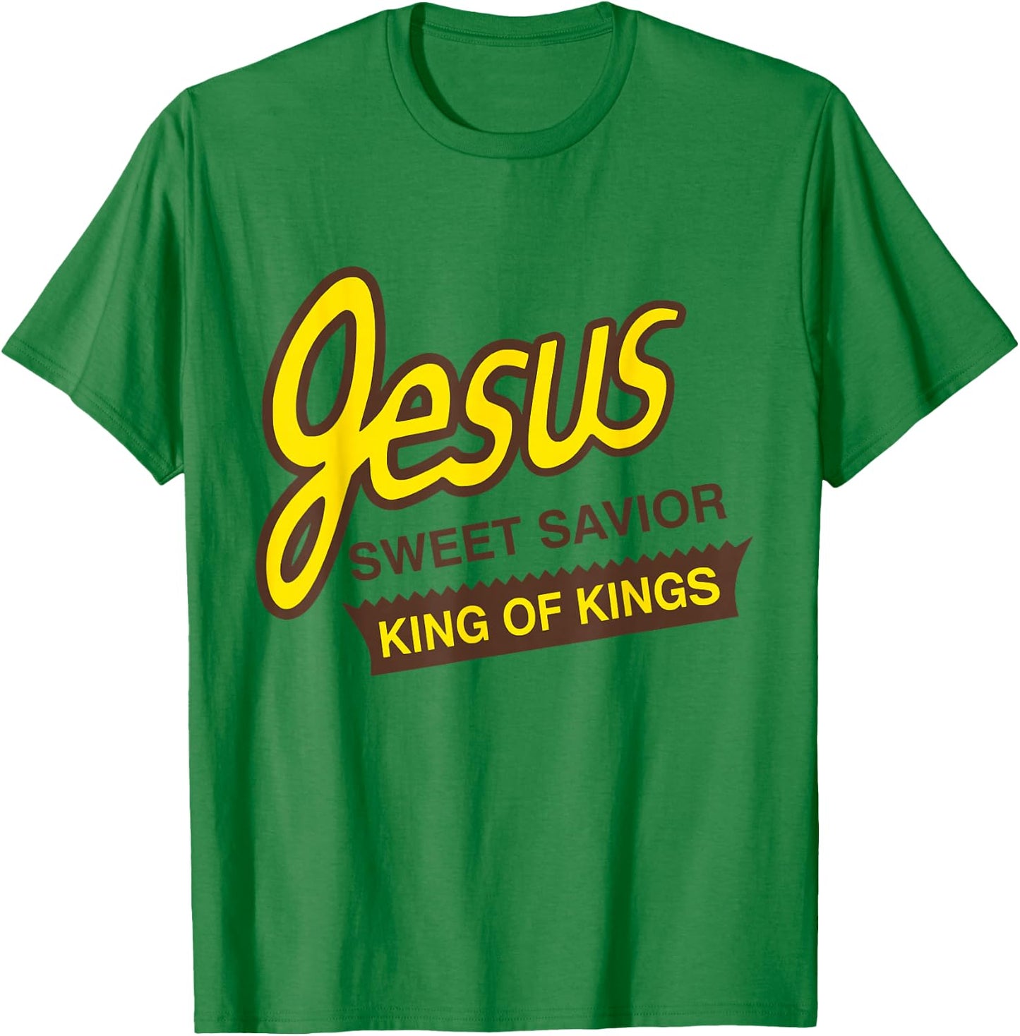 Jesus Sweet Savior King of Kings Christian Faith Apparel T-Shirt - T-Shirt | Irish Green