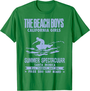 Official Beach Boys California Girls White Small T-Shirt - T-Shirt | Irish Green