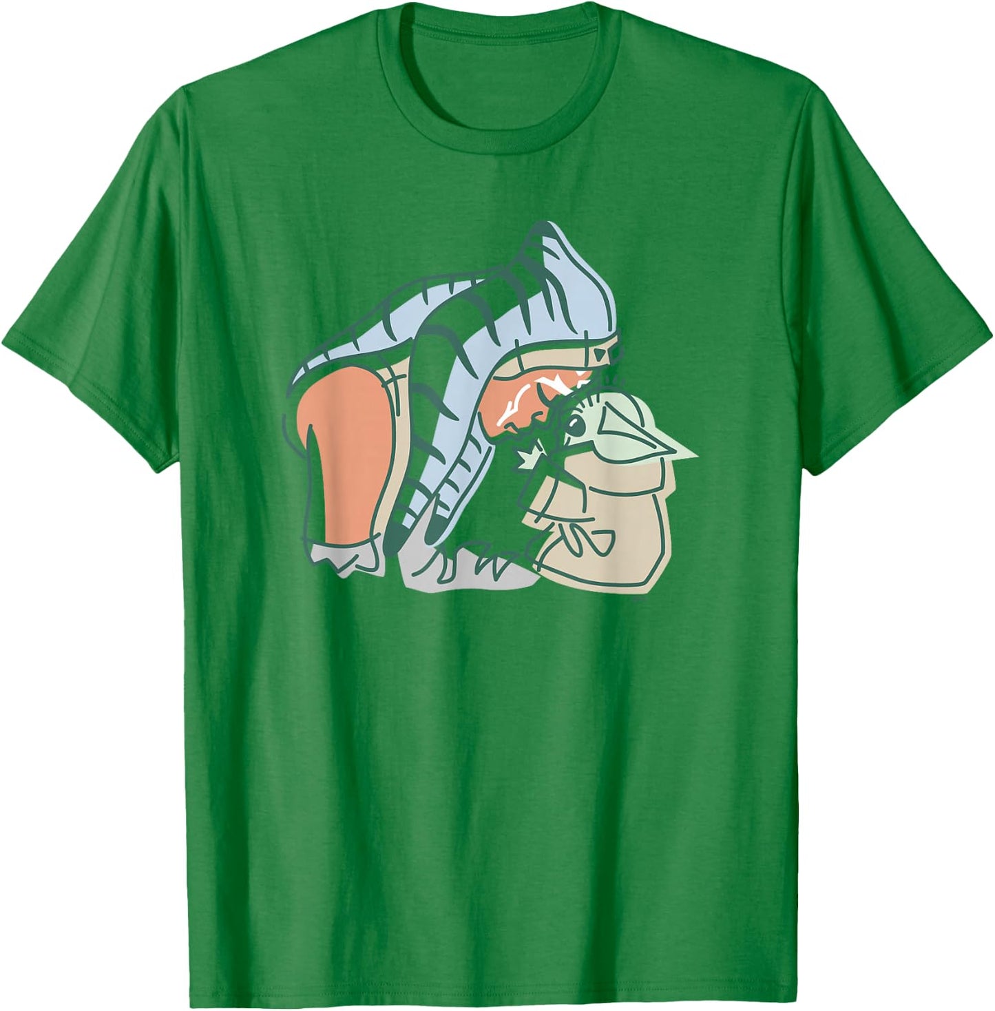 Star Wars Grogu and Ahsoka Tano Force Connection T-Shirt - T-Shirt | Irish Green