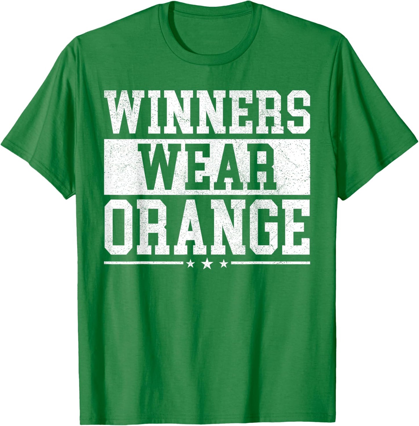 Winners Wear Orange Color War Camp Spirit Game Team Wear T-Shirt - T-Shirt | Irish Green