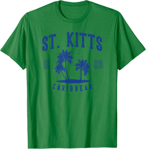 St. Kitts Caribbean T-Shirt - T-Shirt | Irish Green
