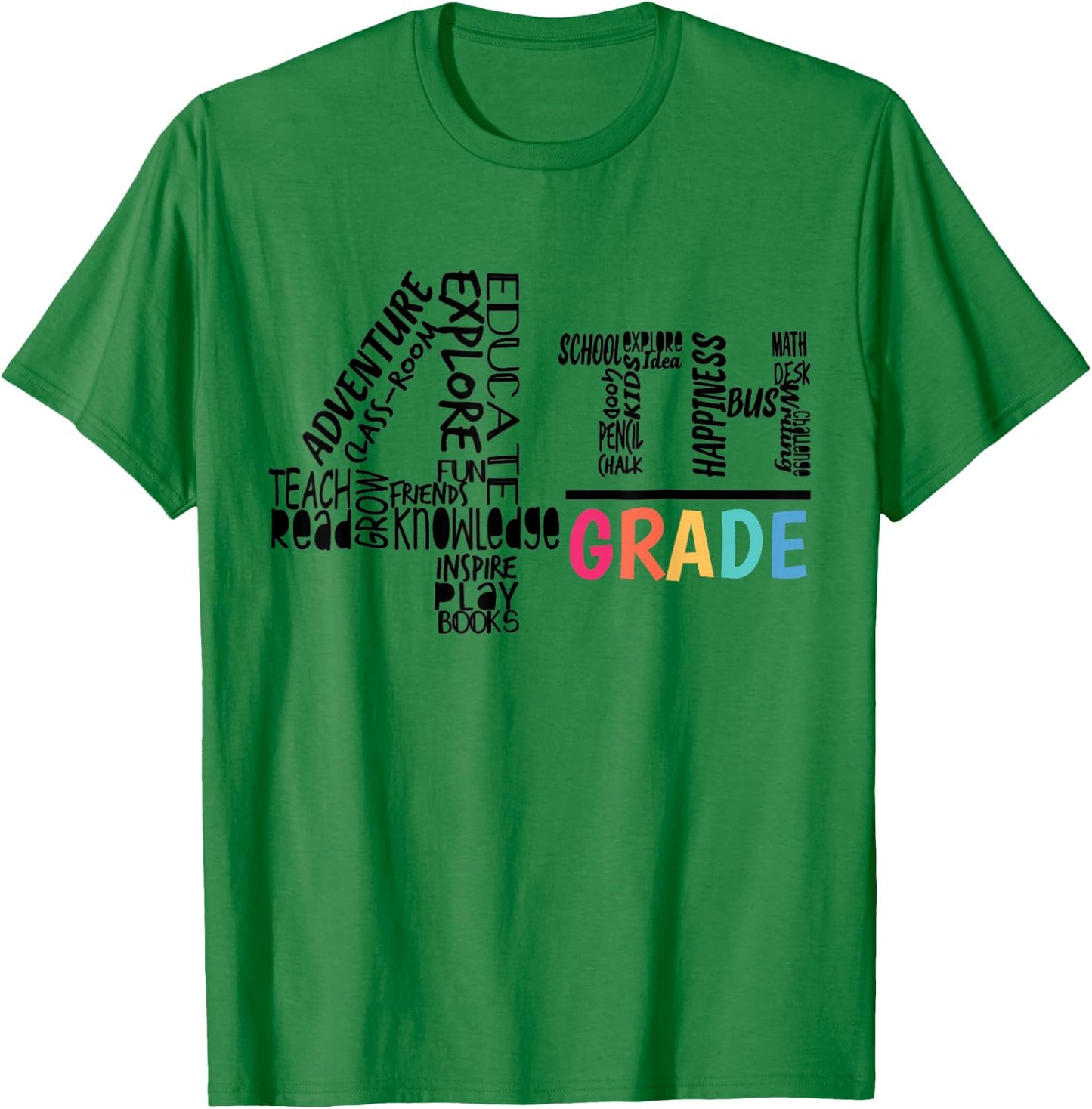 Funny 4th Grade Shirt Fourth Grade Back to School Gift Girl T-Shirt - T-Shirt | Irish Green