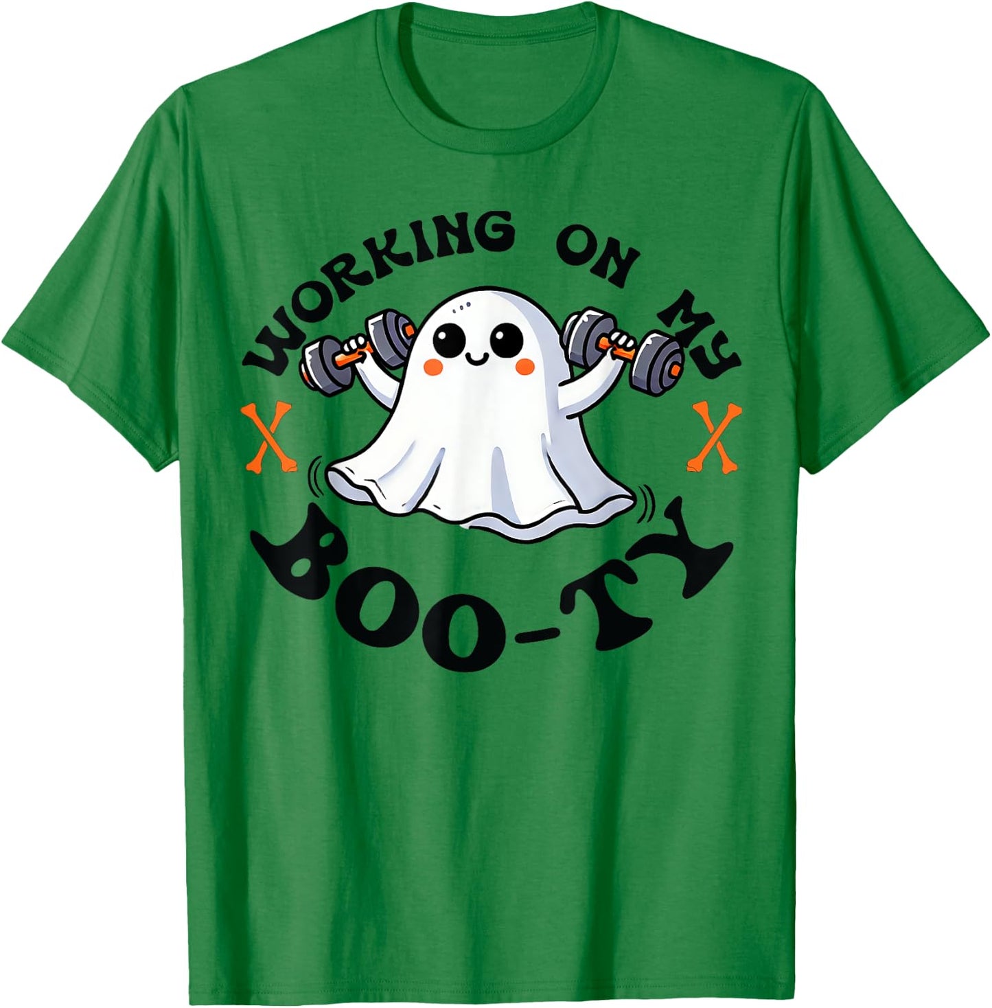 Bodybuilding Workout Gym Working On My Boo-ty Bodybuilder T-Shirt - T-Shirt | Irish Green