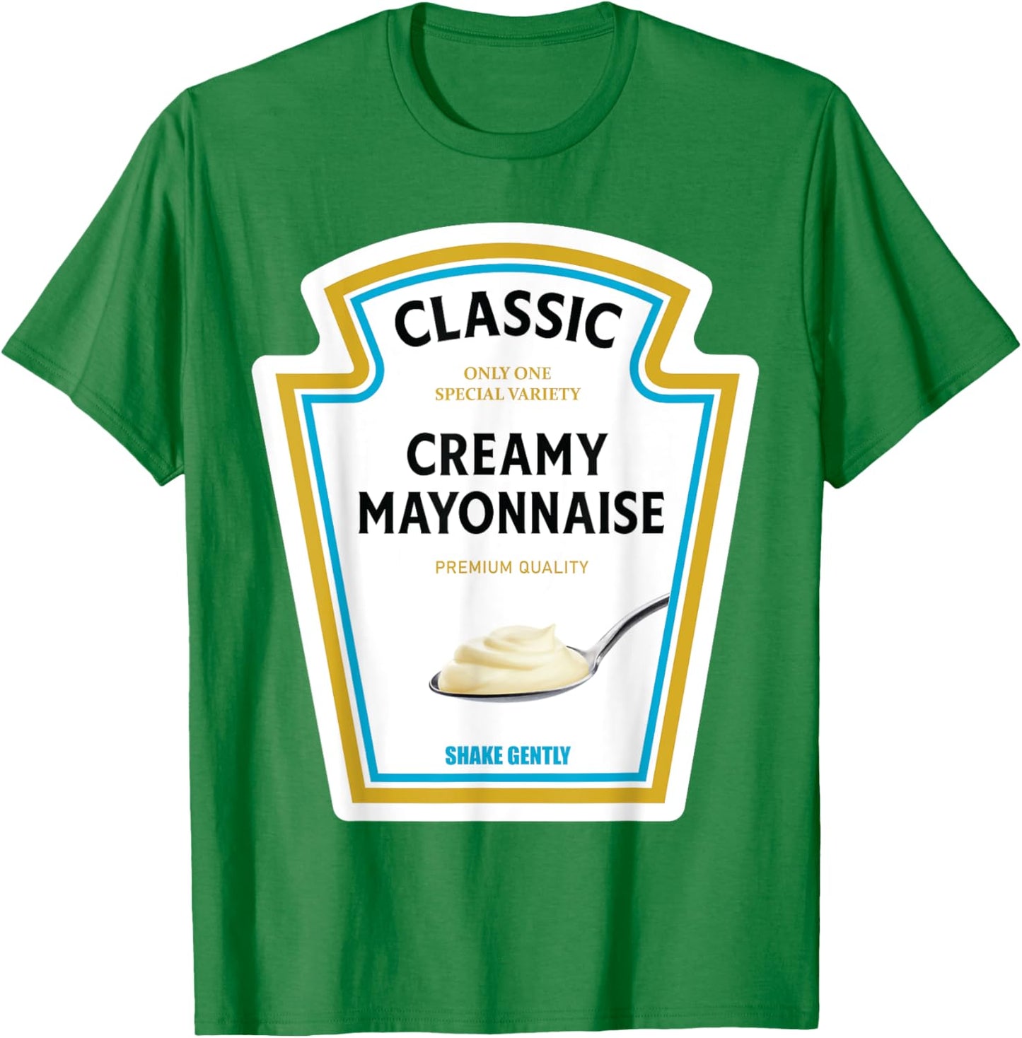 Mayonnaise Halloween 2024 Costume Mayo Ketchup Mustard Team T-Shirt - T-Shirt | Irish Green