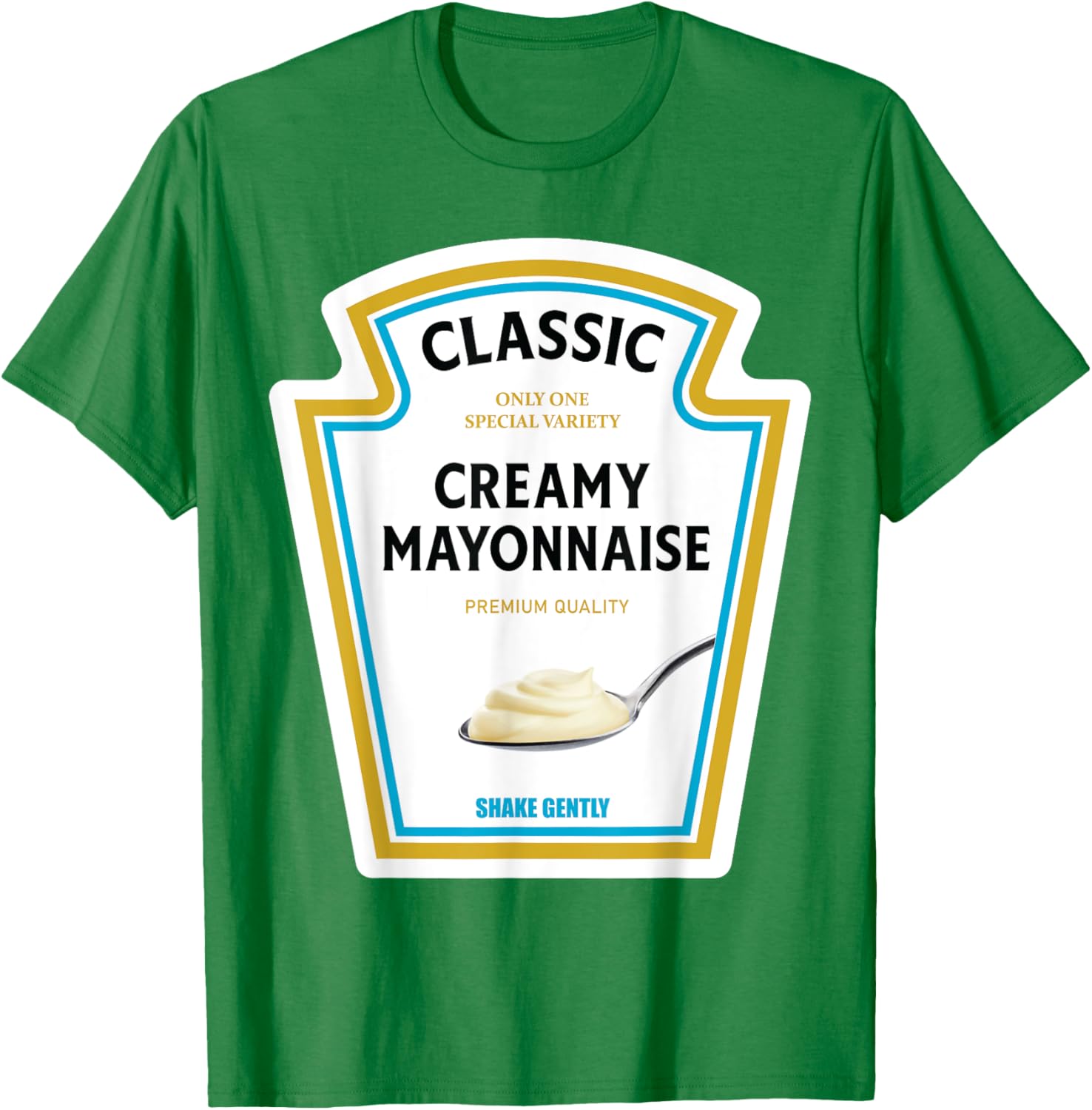 Mayonnaise Halloween 2024 Costume Mayo Ketchup Mustard Team T-Shirt - T-Shirt | Irish Green