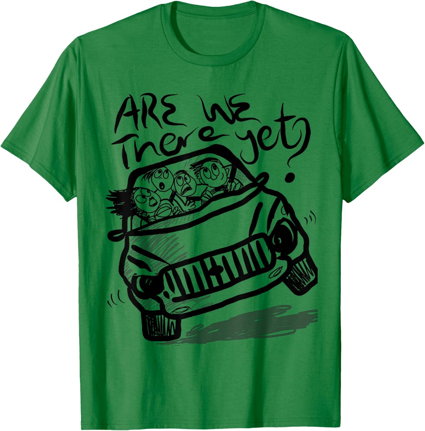 Are we there yet? funny family travel T-Shirt - T-Shirt | Irish Green