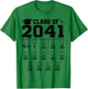 Class of 2041 Checklist Pre-K 12th Grade Graduation 2041 T-Shirt - T-Shirt | Irish Green