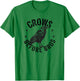 Crows Before Bros Grunge Raven T-Shirt - T-Shirt | Irish Green