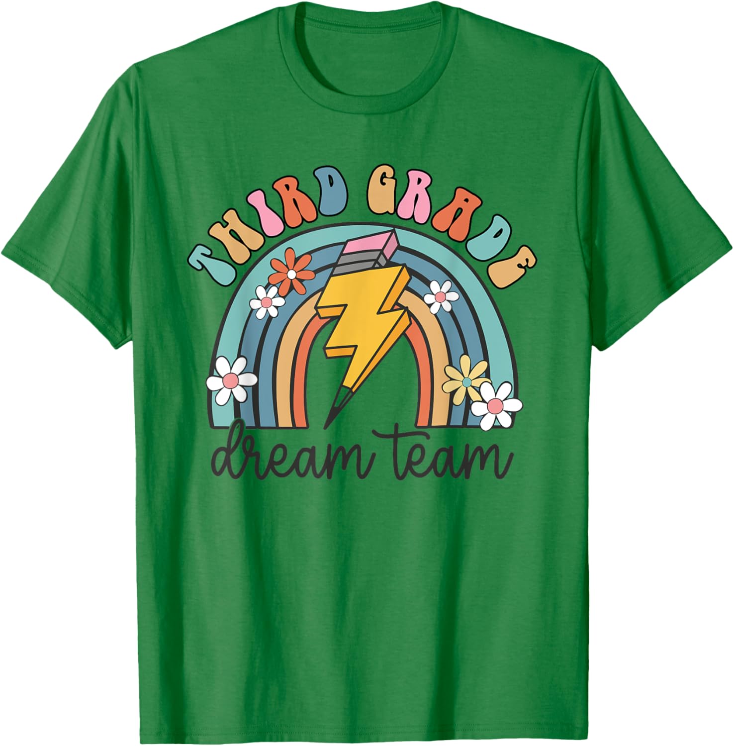 Back To School Third Grade Teacher 3rd Grade Dream Team Women Kids T-Shirt - T-Shirt | Irish Green