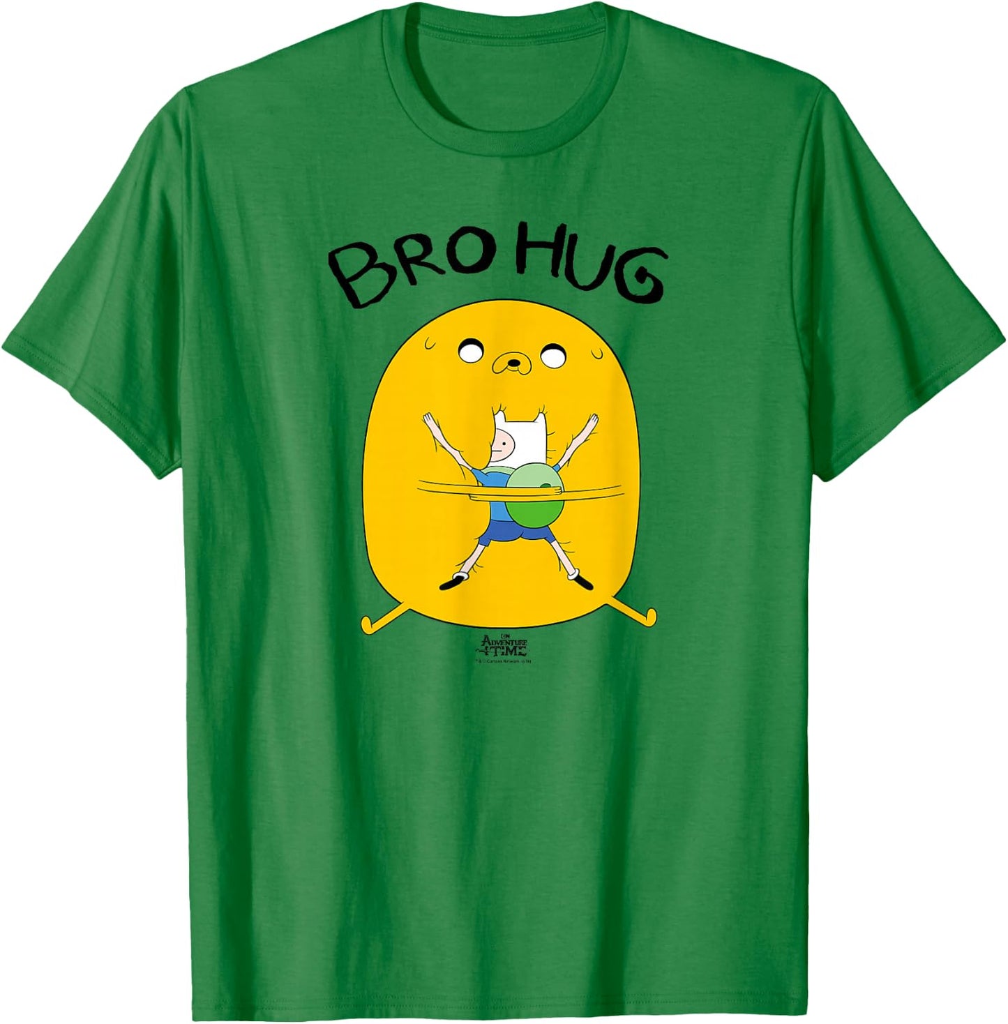 Adventure Time Jake Bro Hug T-Shirt - T-Shirt | Irish Green
