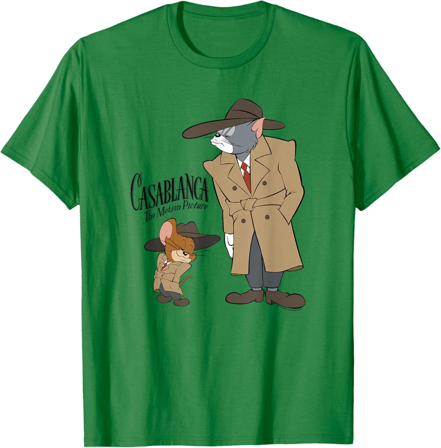 WB100 Tom and Jerry Casablanca The Motion Picture Parody T-Shirt - T-Shirt | Irish Green